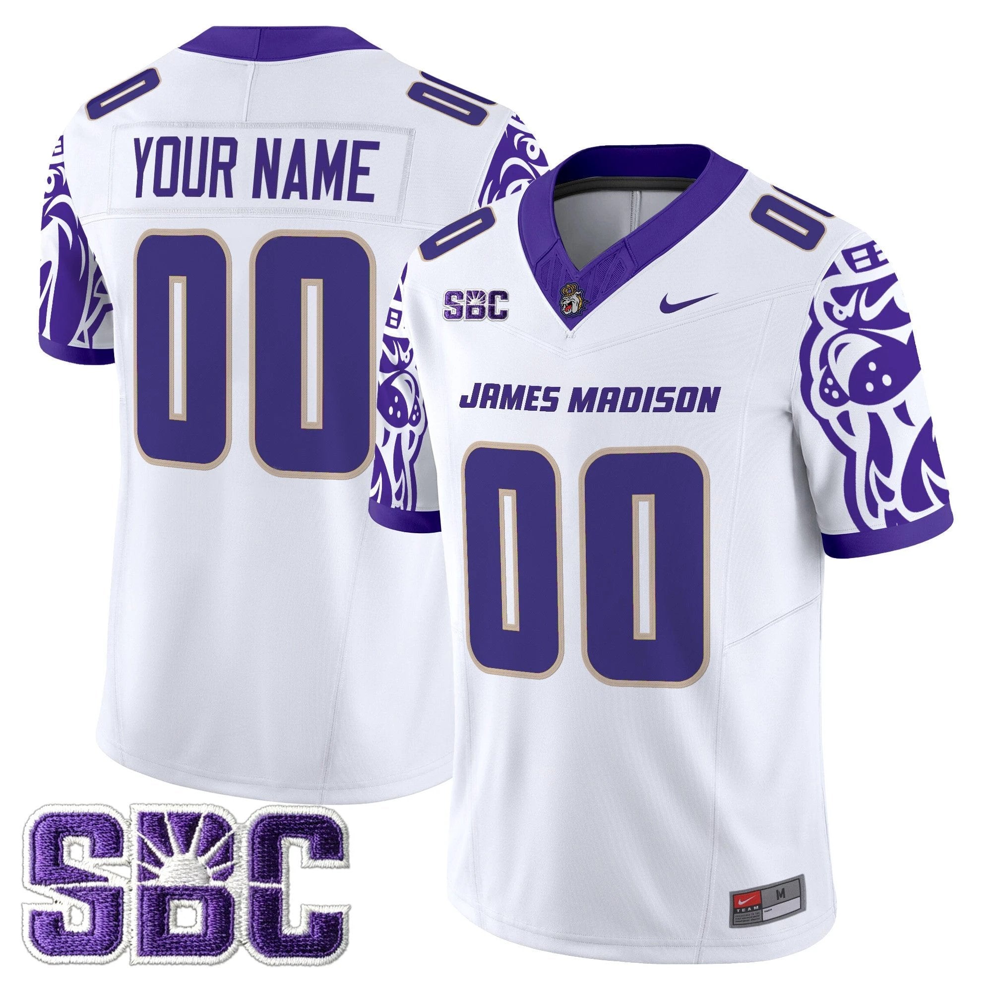 James Madison Dukes 2025 Vapor Limited Custom Jersey V2 - All Stitched by James Madison Dukes
