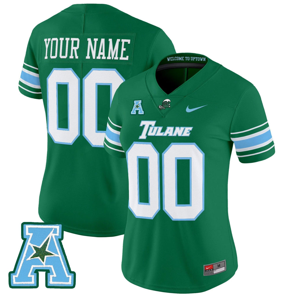 Tulane Green Wave 2025 Vapor Limited Custom Jersey - All Stitched by Tulane Green Wave