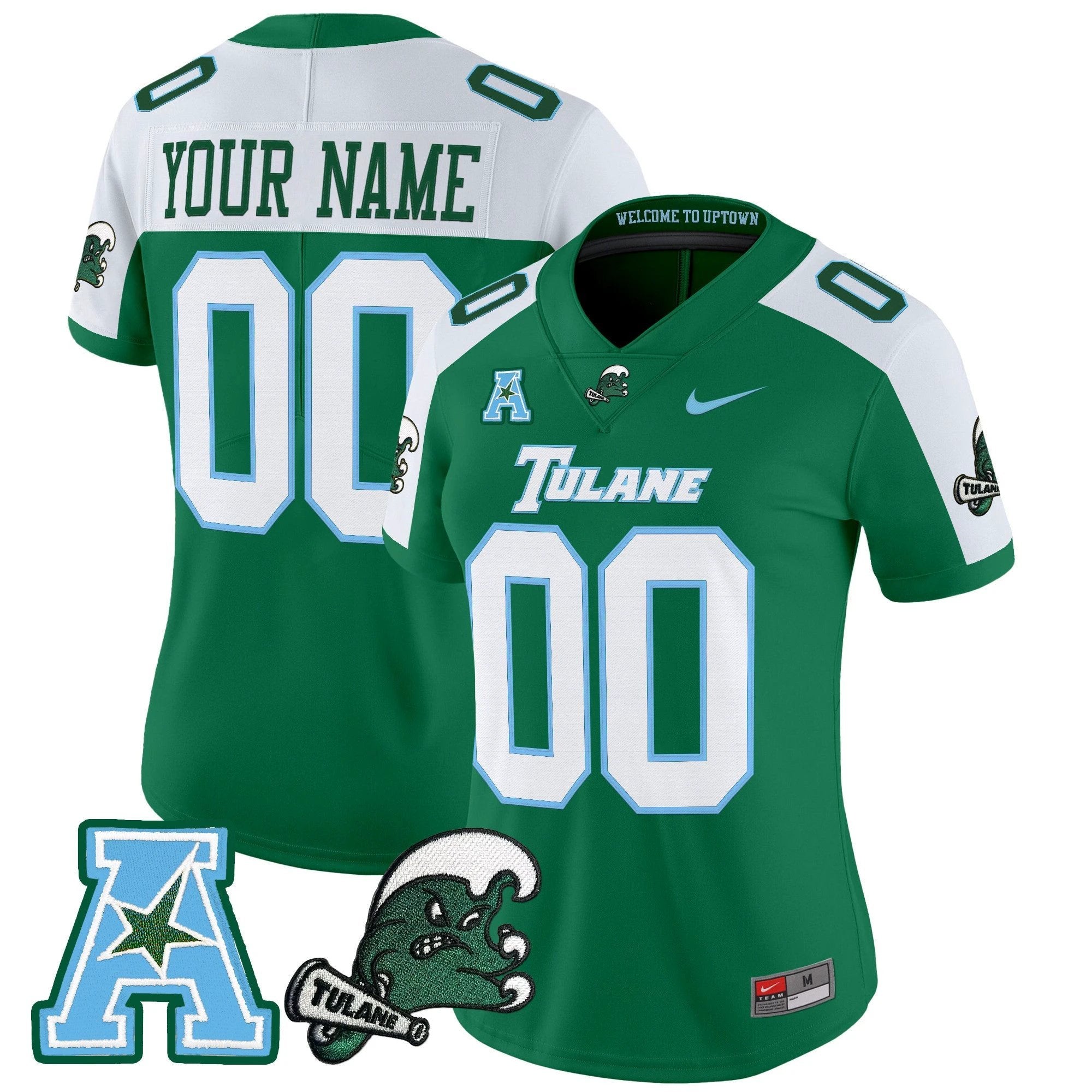 Tulane Green Wave 2025 Vapor Limited Custom Jersey - All Stitched by Tulane Green Wave
