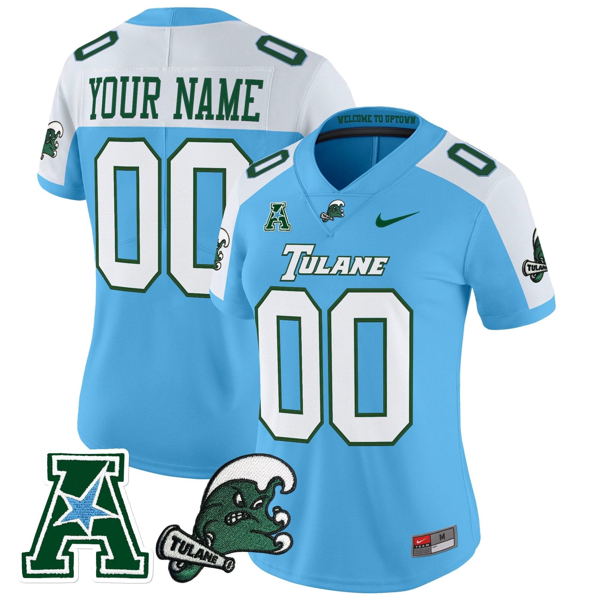 Tulane Green Wave 2025 Vapor Limited Custom Jersey - All Stitched by Tulane Green Wave