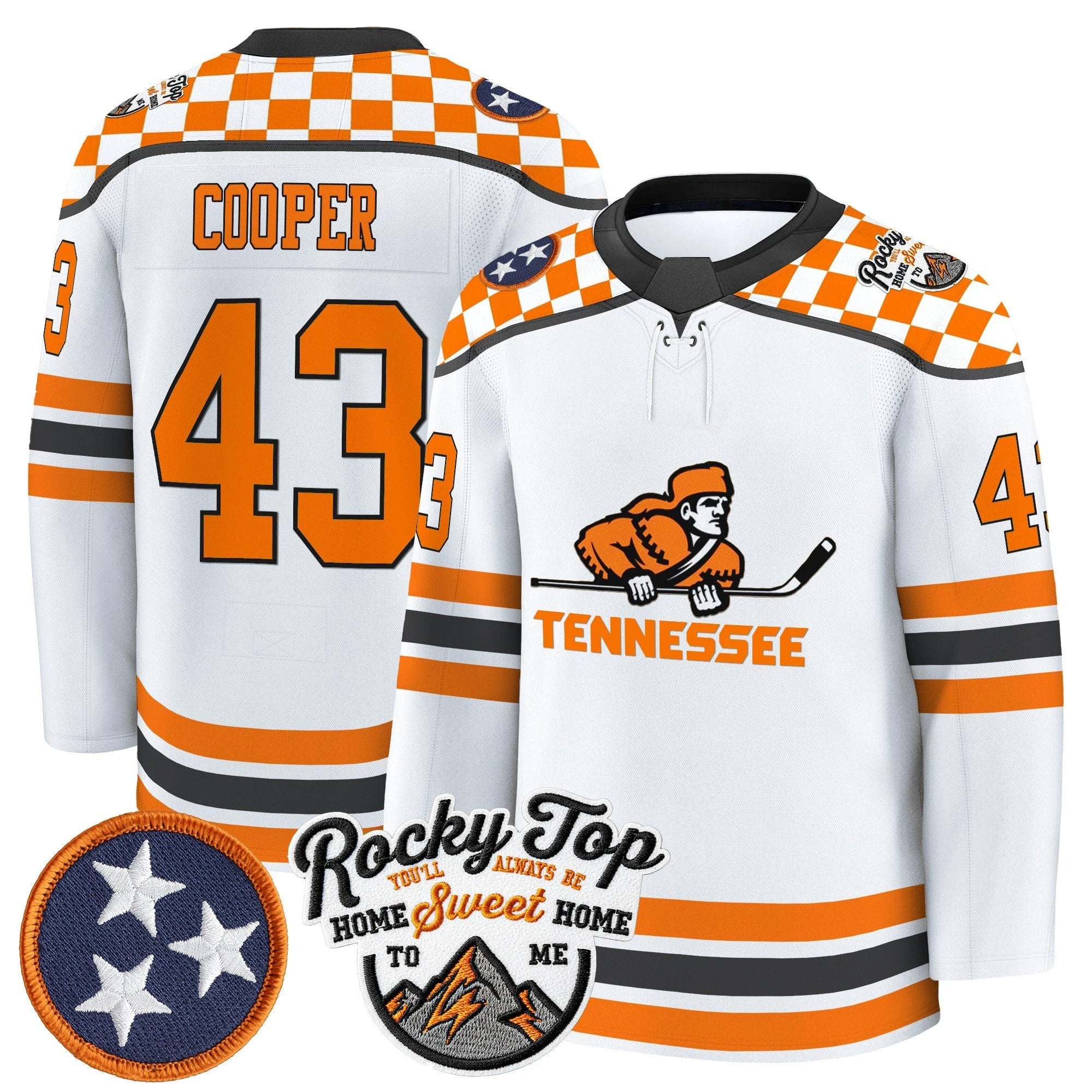 Men's Tennessee Volunteers 2025/26 Premium Jersey - All Stitched by bustlight