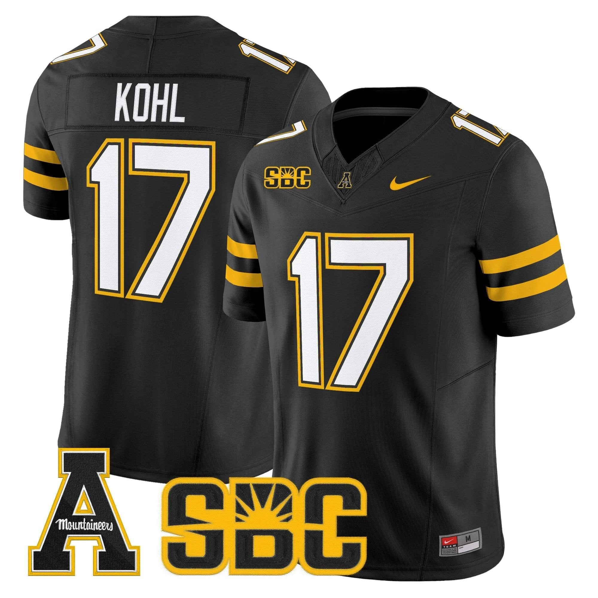 Men's App State Mountaineers 2025 Vapor Limited Jersey - All stitched by bustlight