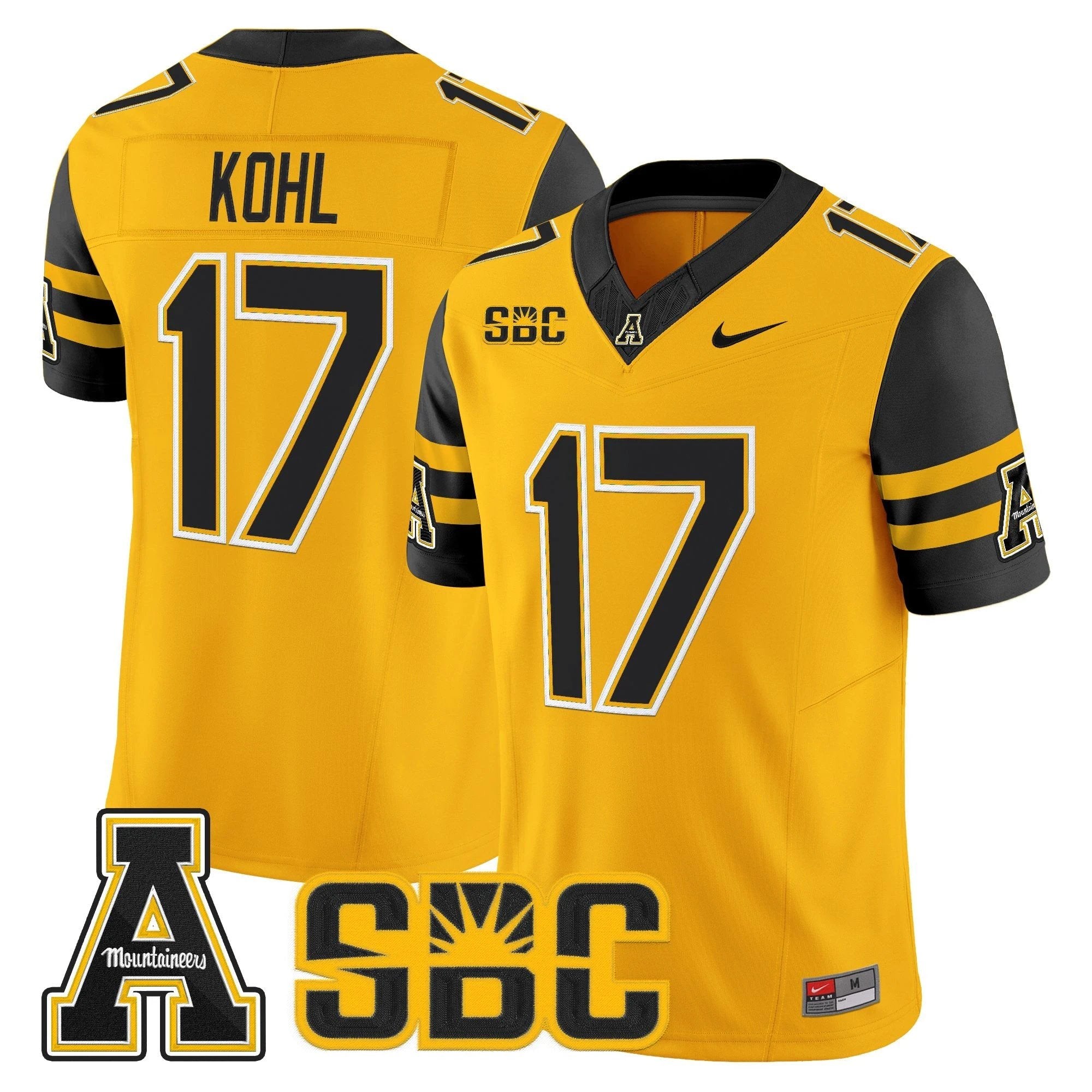 Men's App State Mountaineers 2025 Vapor Limited Jersey - All stitched by bustlight