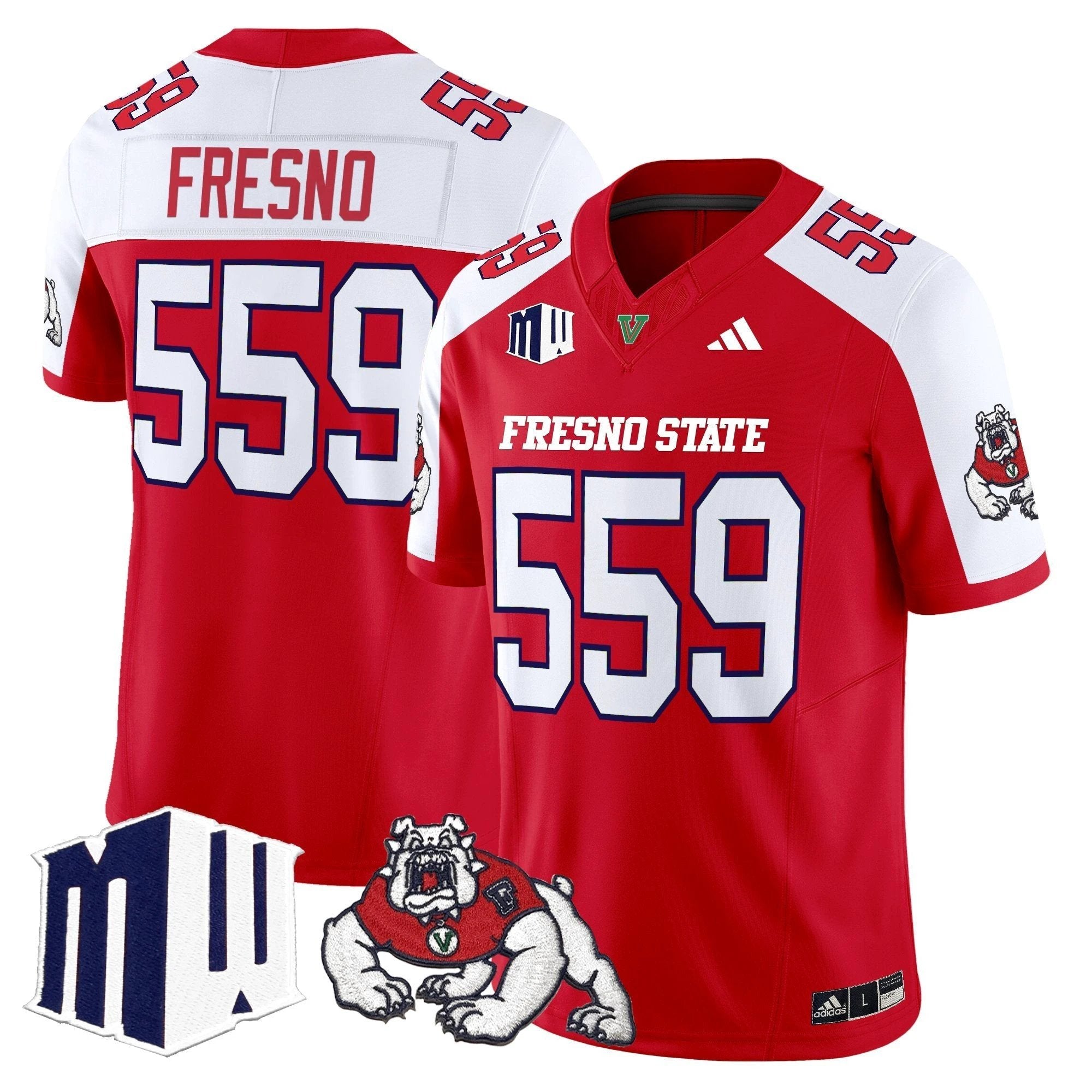 Fresno State Bulldogs 2025 Vapor Limited Jersey - All Stitched by Fresno State Bulldogs