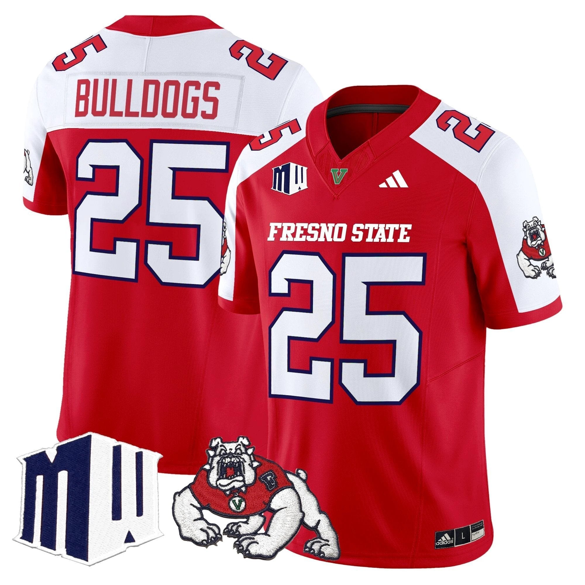 Fresno State Bulldogs 2025 Vapor Limited Jersey - All Stitched by Fresno State Bulldogs