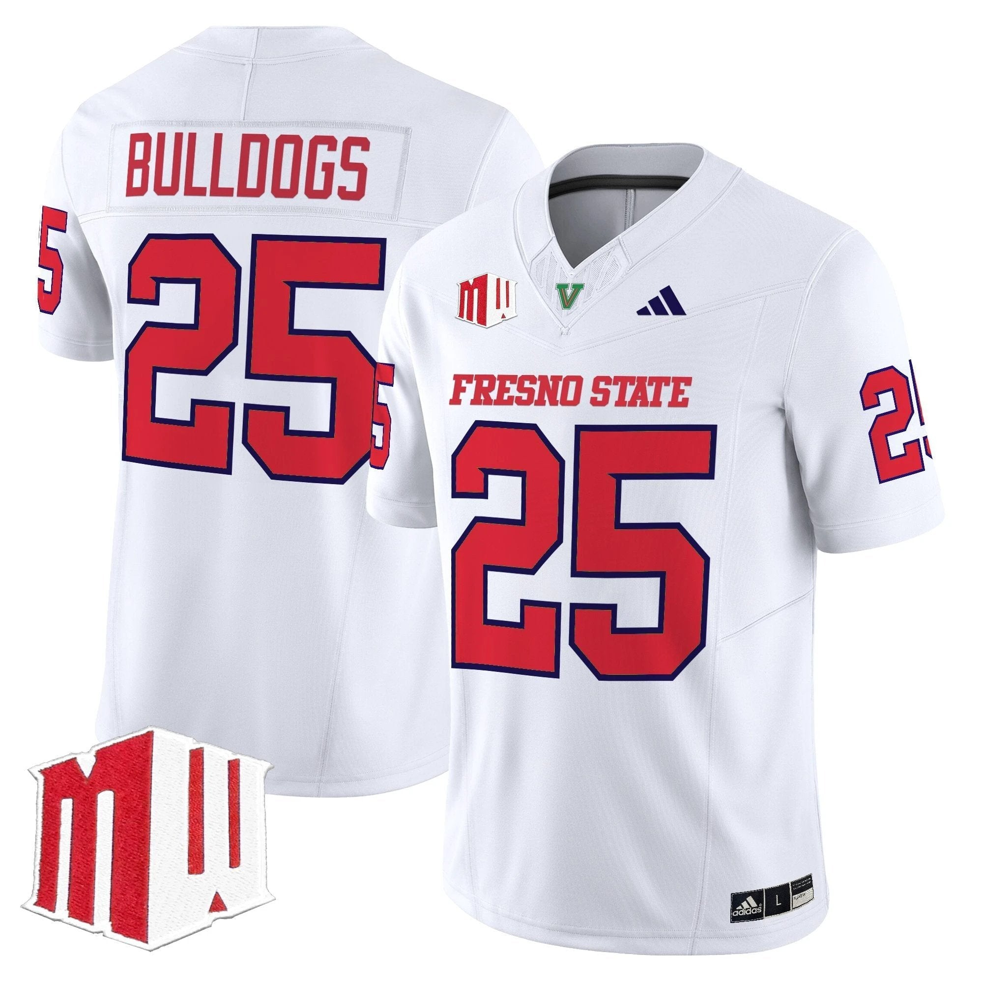 Fresno State Bulldogs 2025 Vapor Limited Jersey - All Stitched by Fresno State Bulldogs