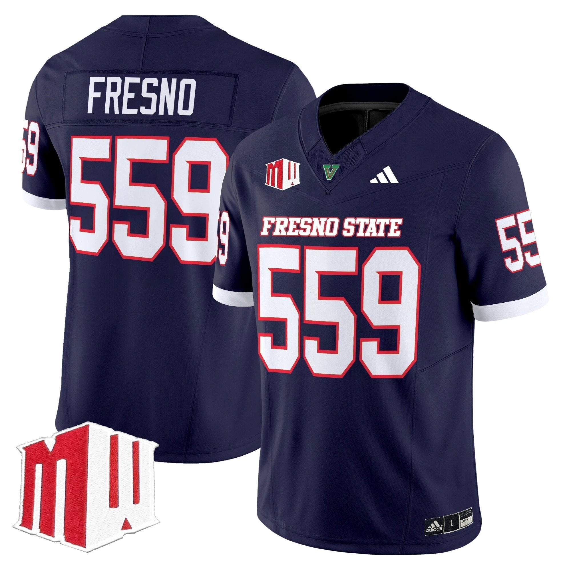 Fresno State Bulldogs 2025 Vapor Limited Jersey - All Stitched by Fresno State Bulldogs