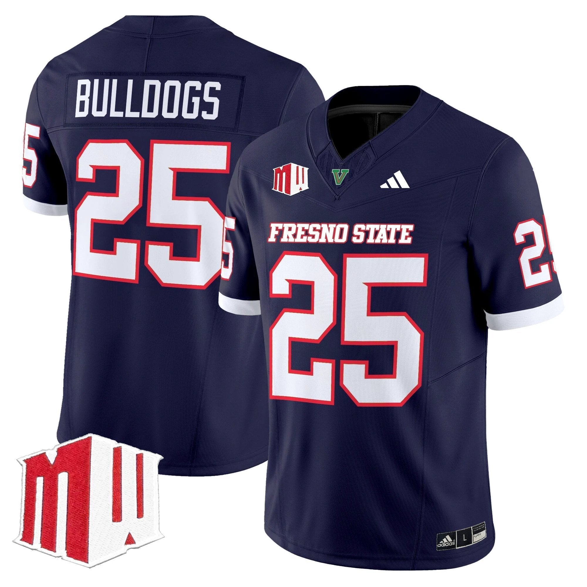 Fresno State Bulldogs 2025 Vapor Limited Jersey - All Stitched by Fresno State Bulldogs