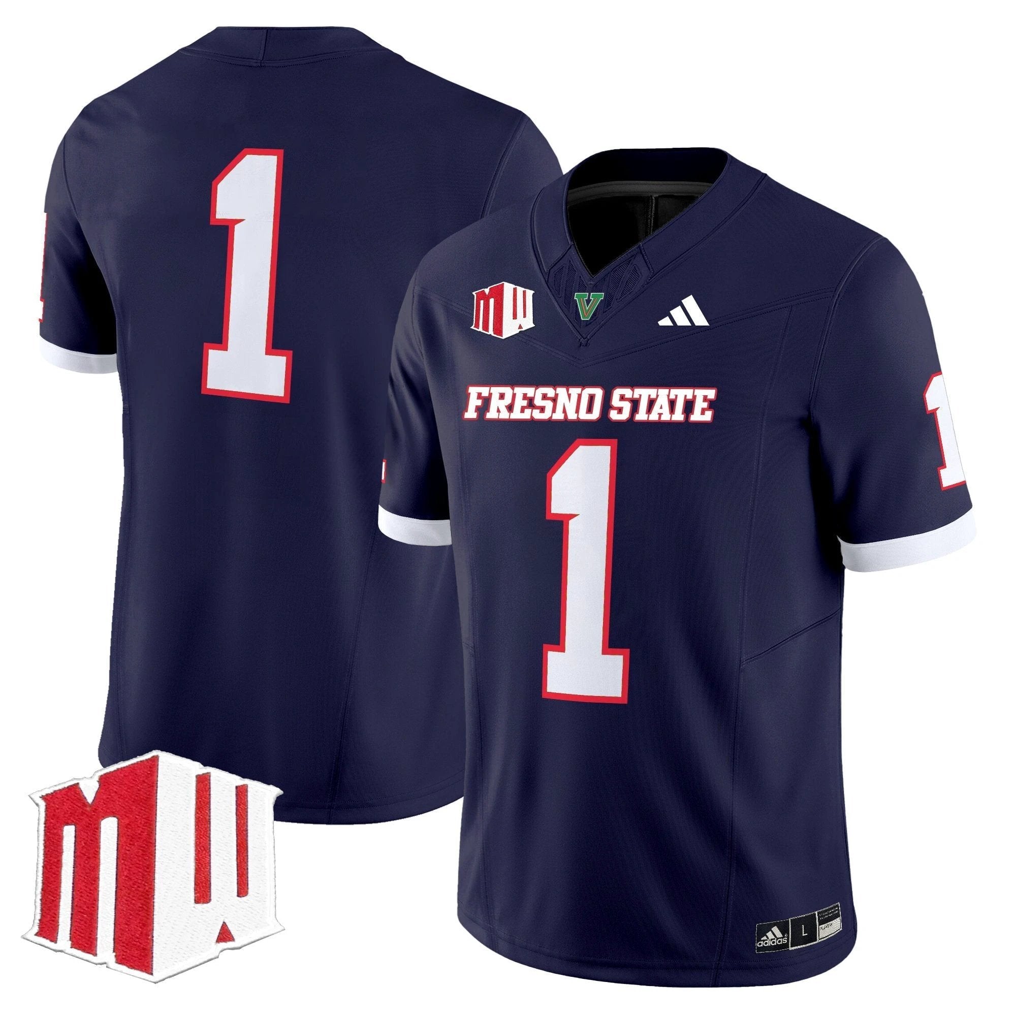 Fresno State Bulldogs 2025 Vapor Limited Jersey - All Stitched by Fresno State Bulldogs