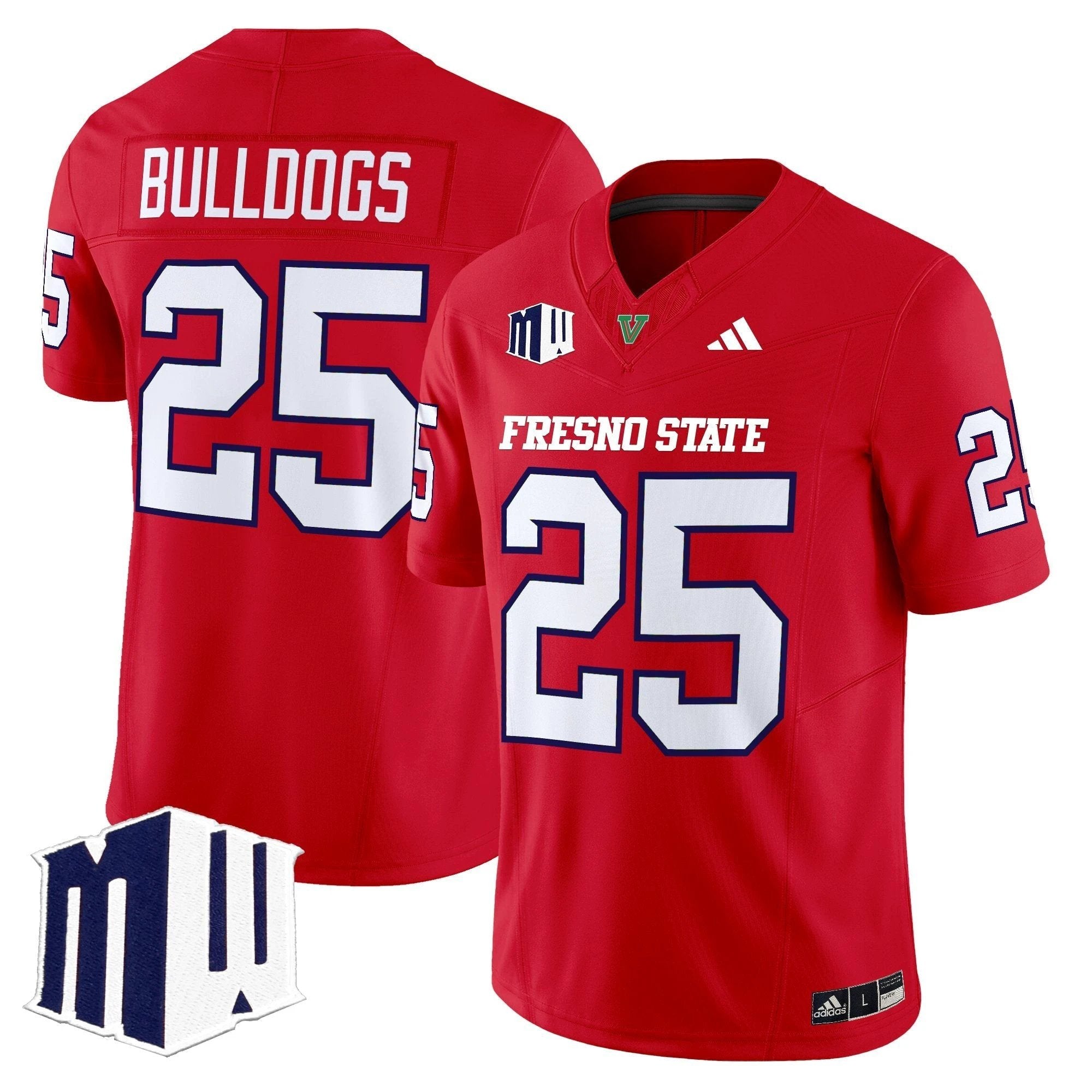 Fresno State Bulldogs 2025 Vapor Limited Jersey - All Stitched by Fresno State Bulldogs