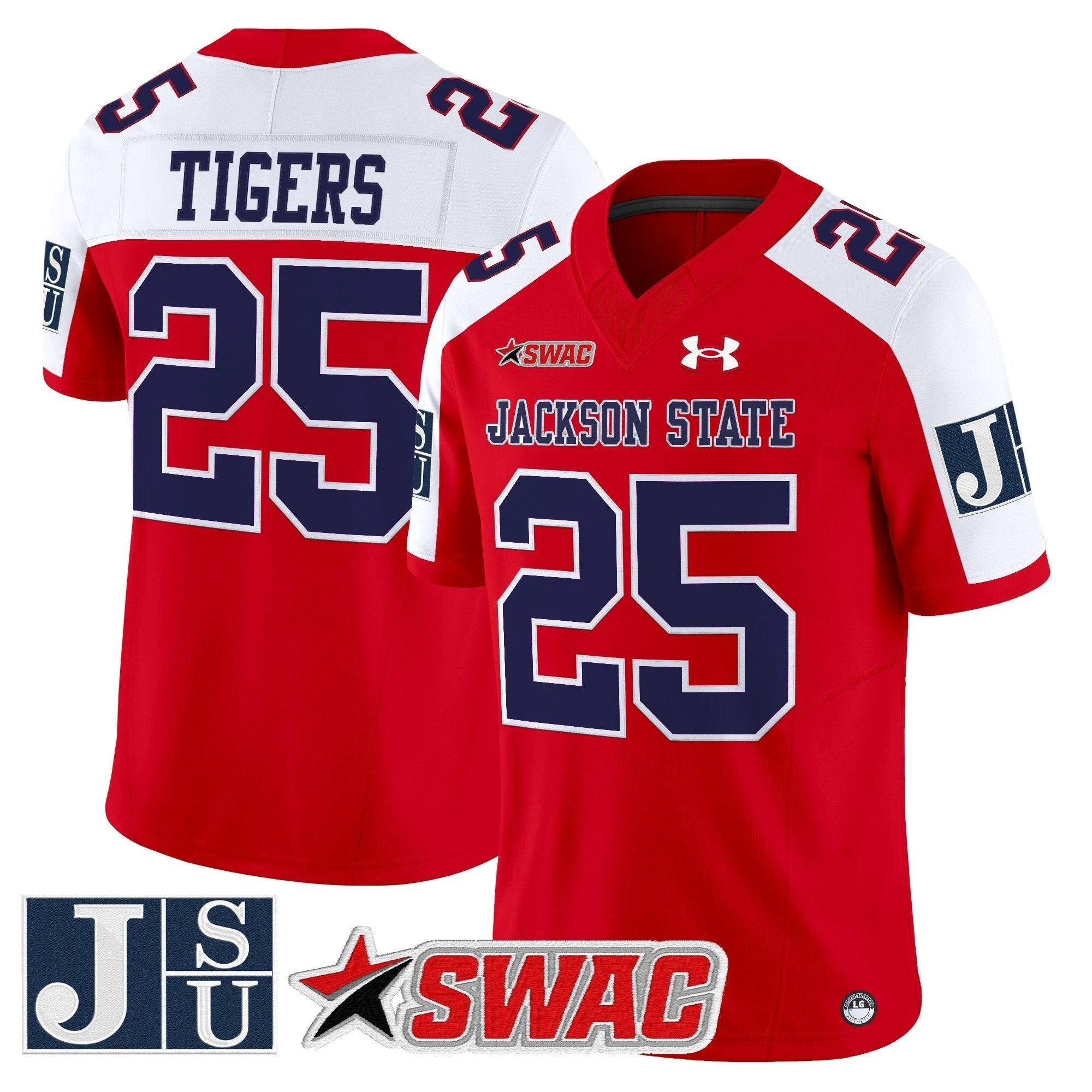 Jackson State Tigers 2025 Vapor Limited Jersey - All Stitched by Jackson State Tigers
