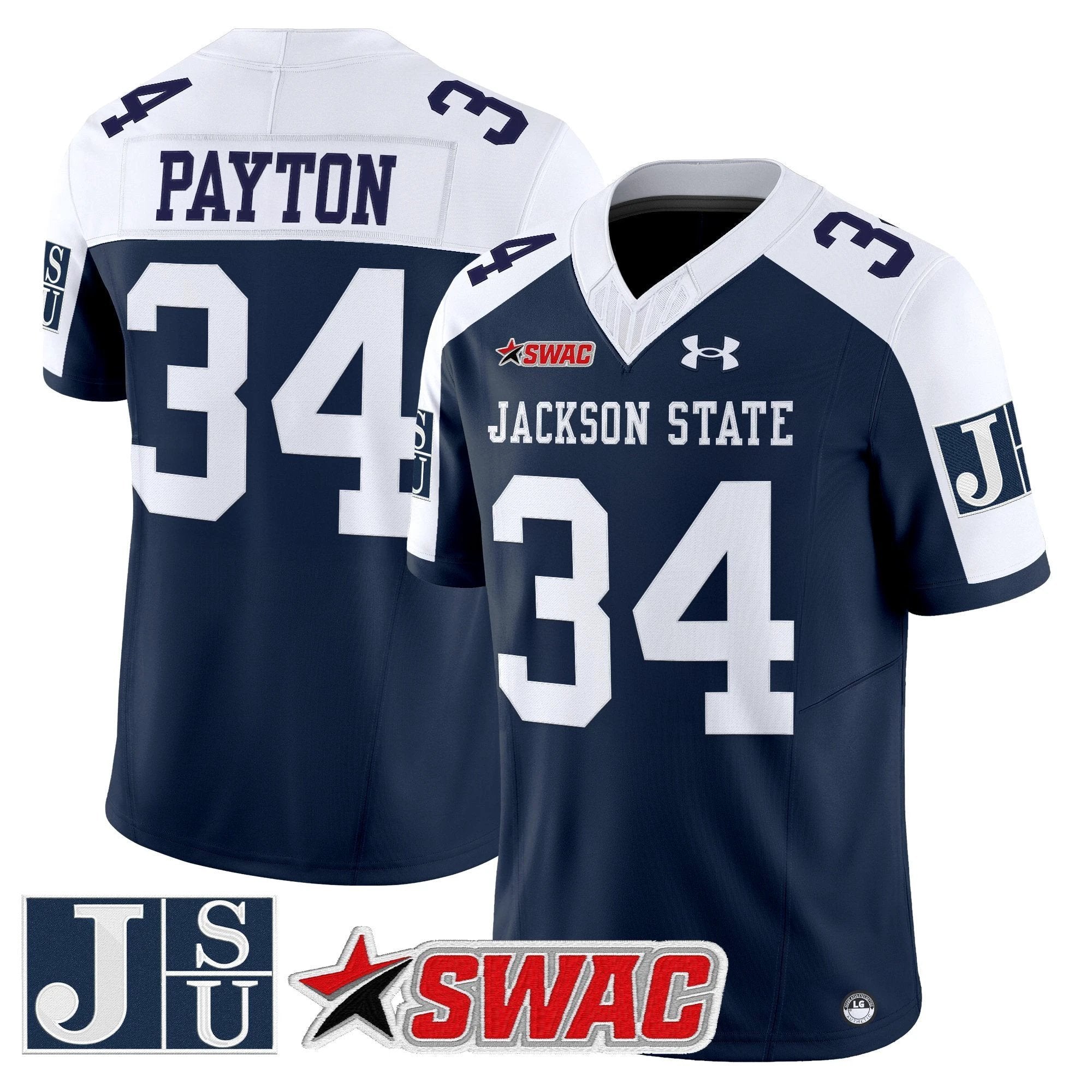 Jackson State Tigers 2025 Vapor Limited Jersey - All Stitched by Jackson State Tigers