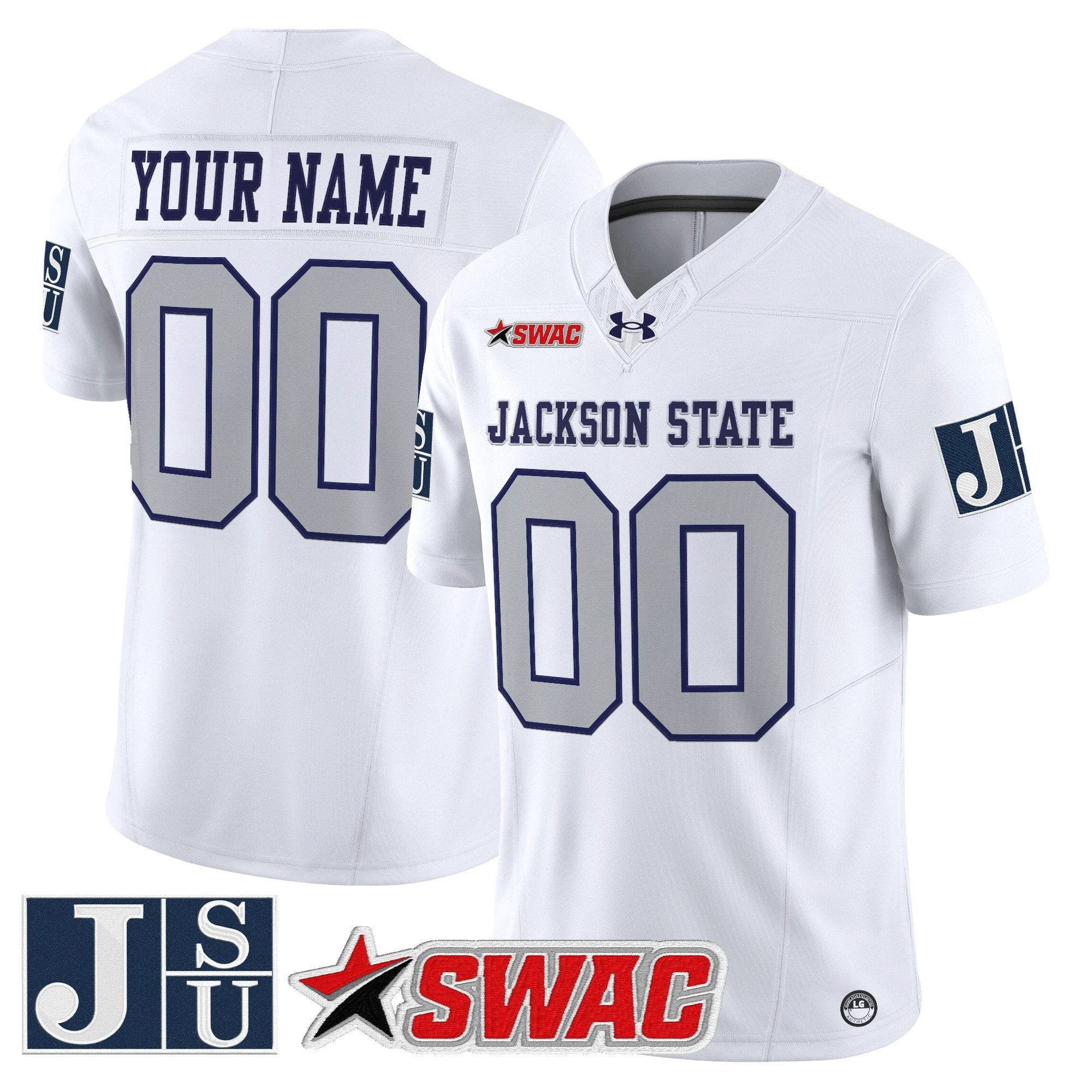 Jackson State Tigers 2025 Vapor Limited Custom Jersey - All Stitched by Jackson State Tigers