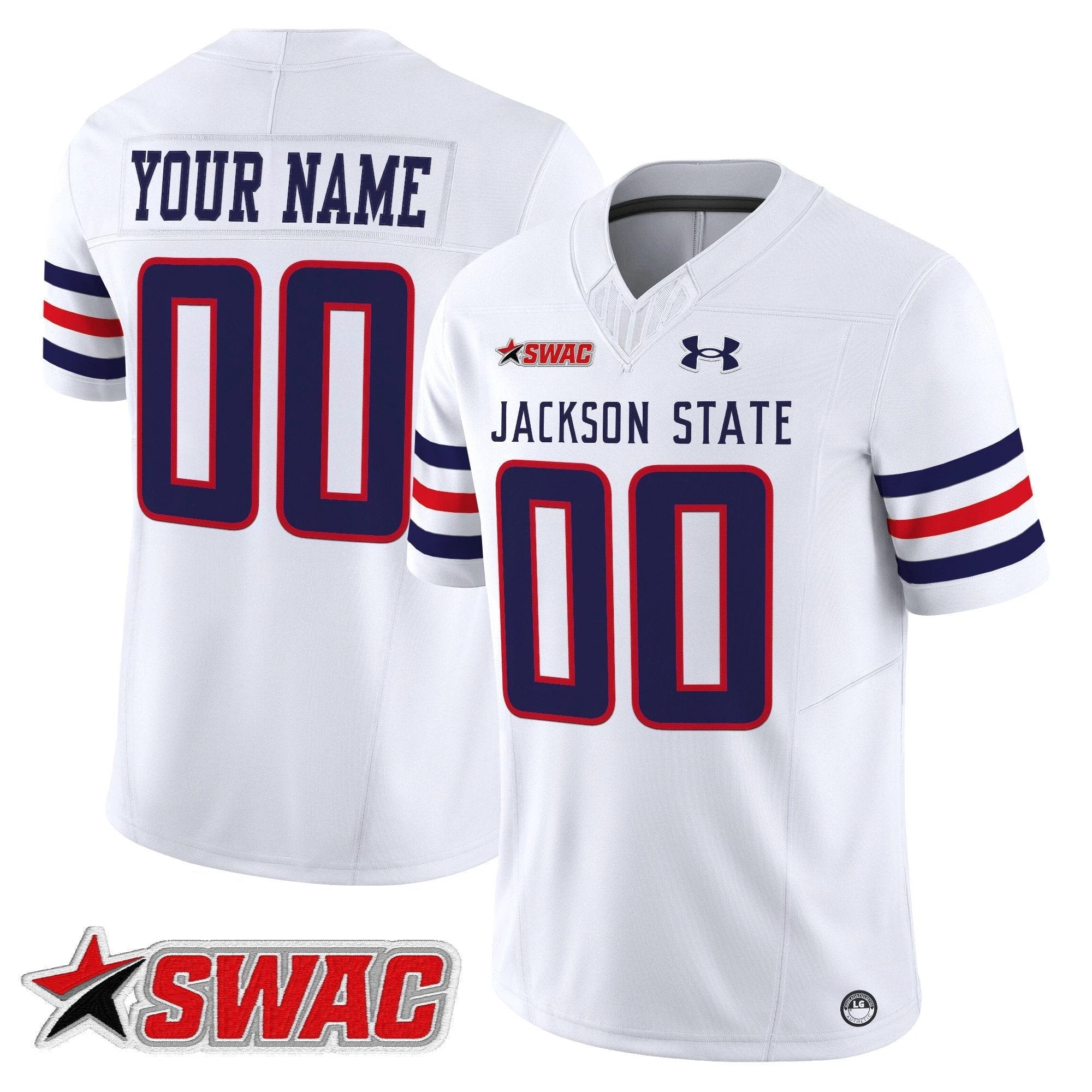 Jackson State Tigers 2025 Vapor Limited Custom Jersey - All Stitched by Jackson State Tigers