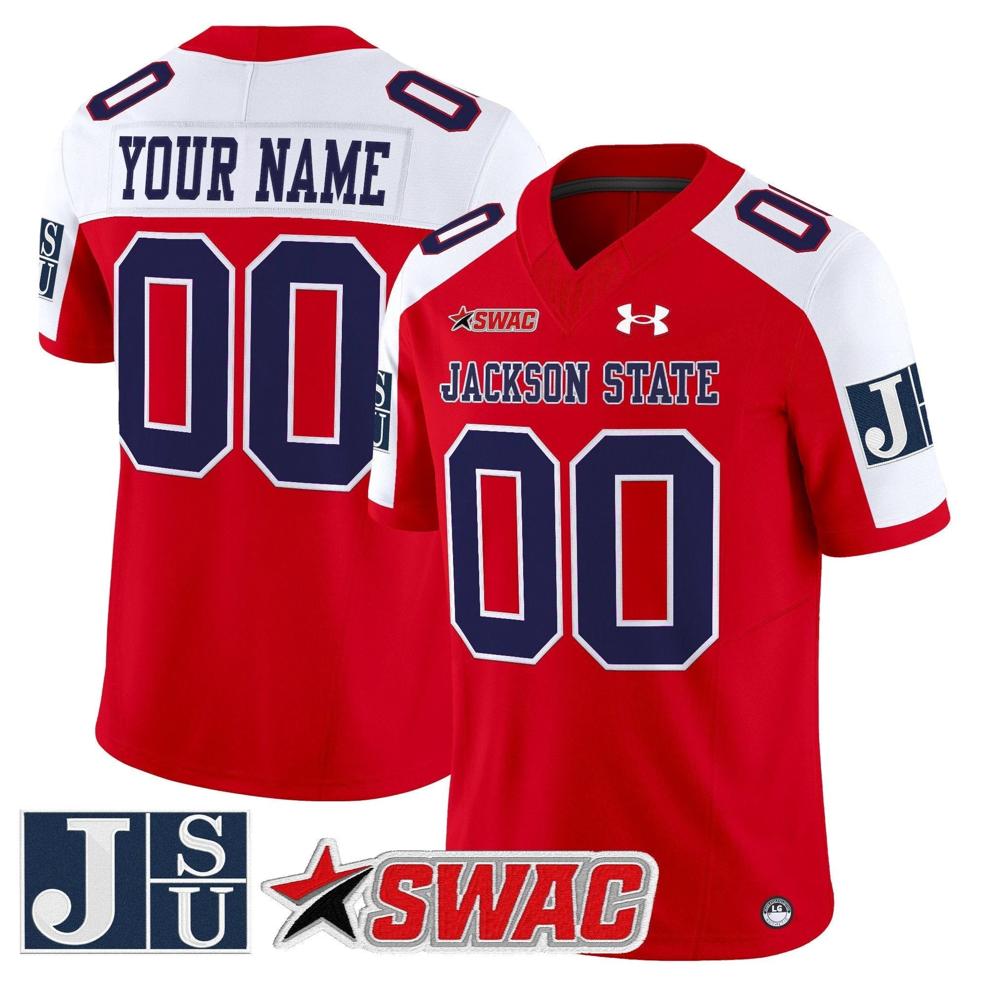 Jackson State Tigers 2025 Vapor Limited Custom Jersey - All Stitched by Jackson State Tigers