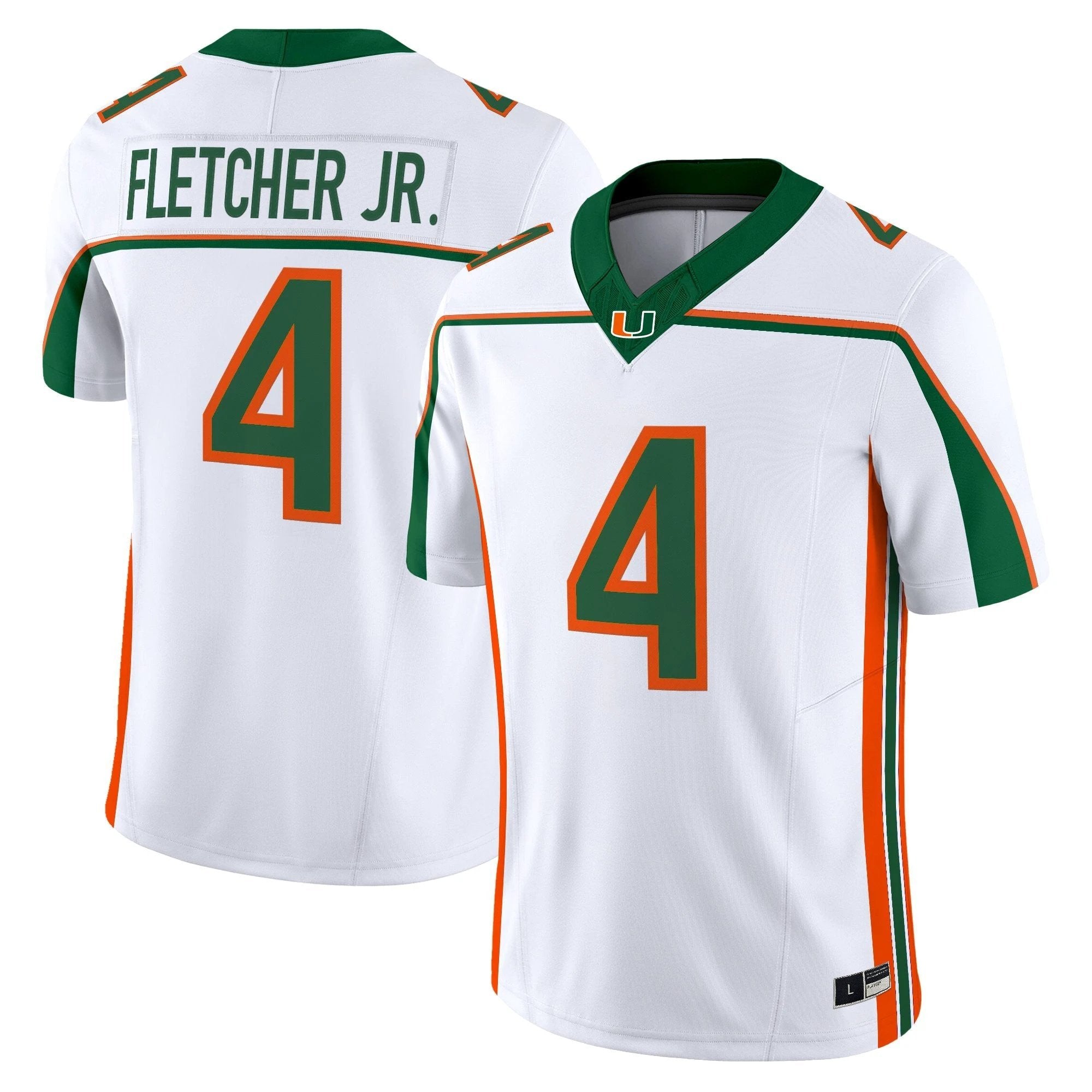 Miami Hurricanes Throwback Vapor Limited Jersey - All Stitched by bustlight