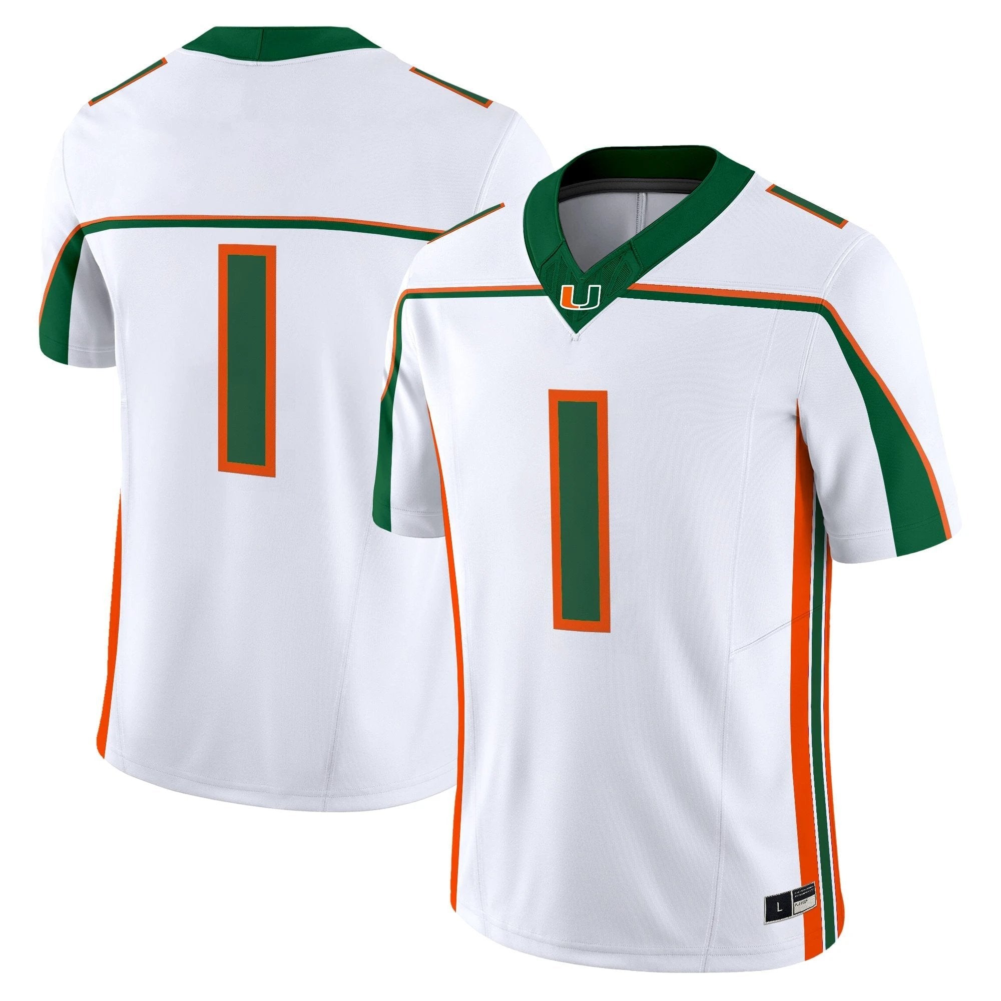 Miami Hurricanes Throwback Vapor Limited Jersey - All Stitched by bustlight