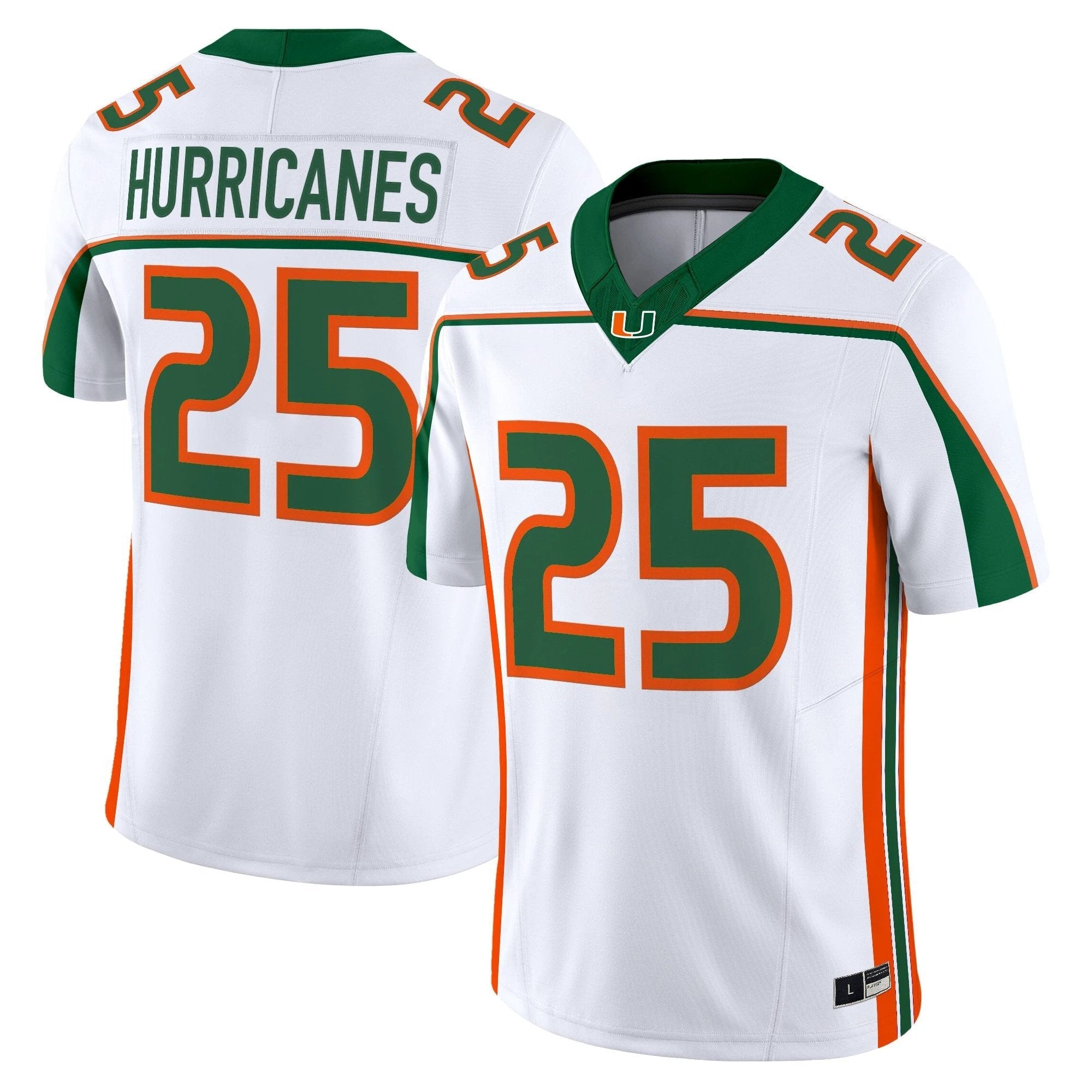 Miami Hurricanes Throwback Vapor Limited Jersey - All Stitched by bustlight