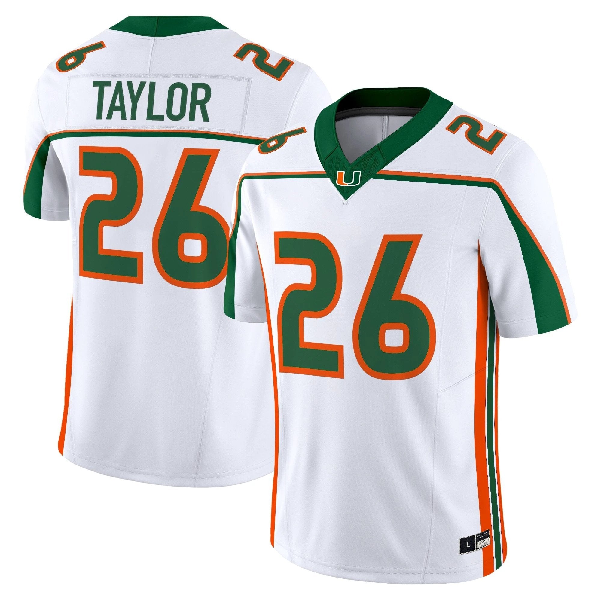 Miami Hurricanes Throwback Vapor Limited Jersey - All Stitched by bustlight