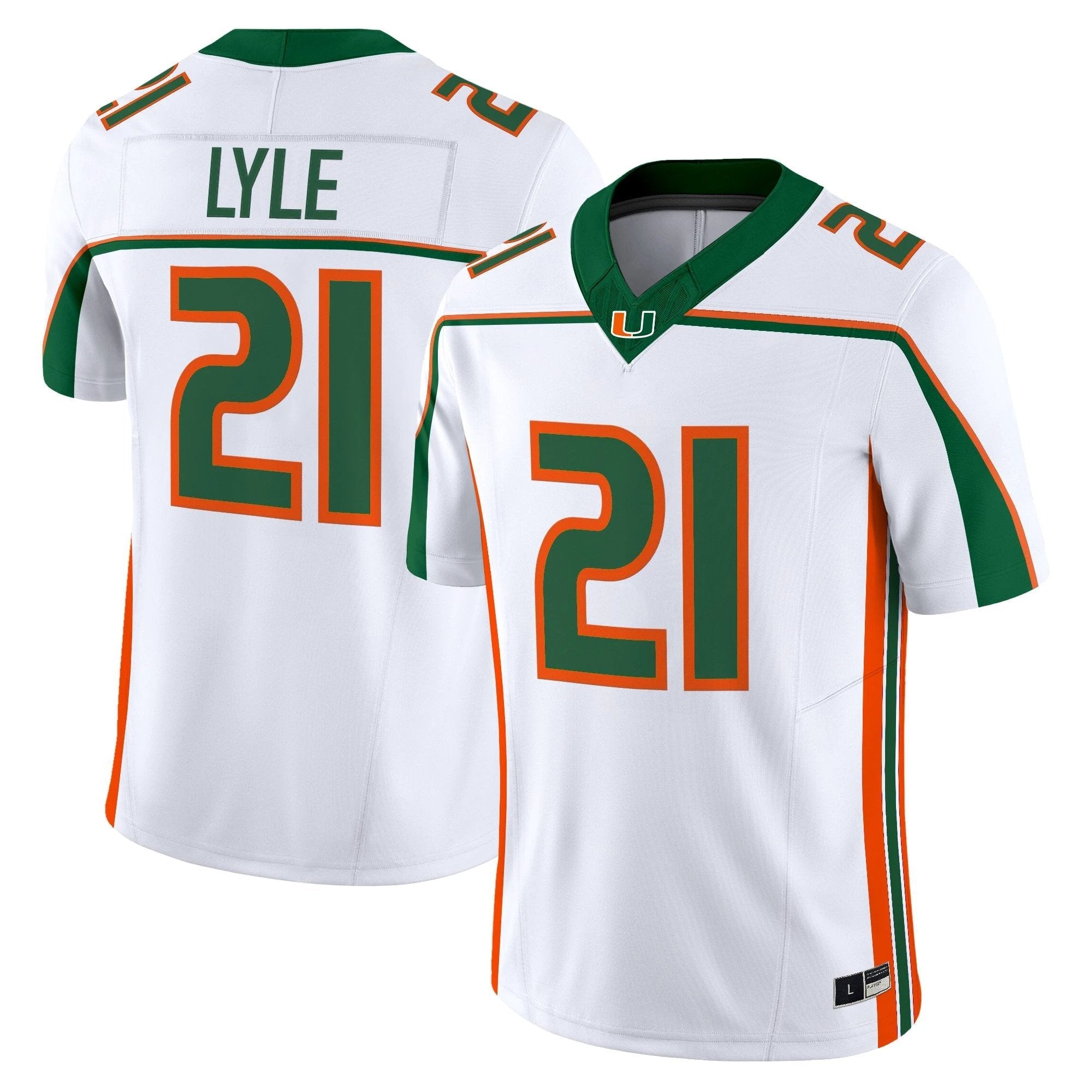Miami Hurricanes Throwback Vapor Limited Jersey - All Stitched by bustlight
