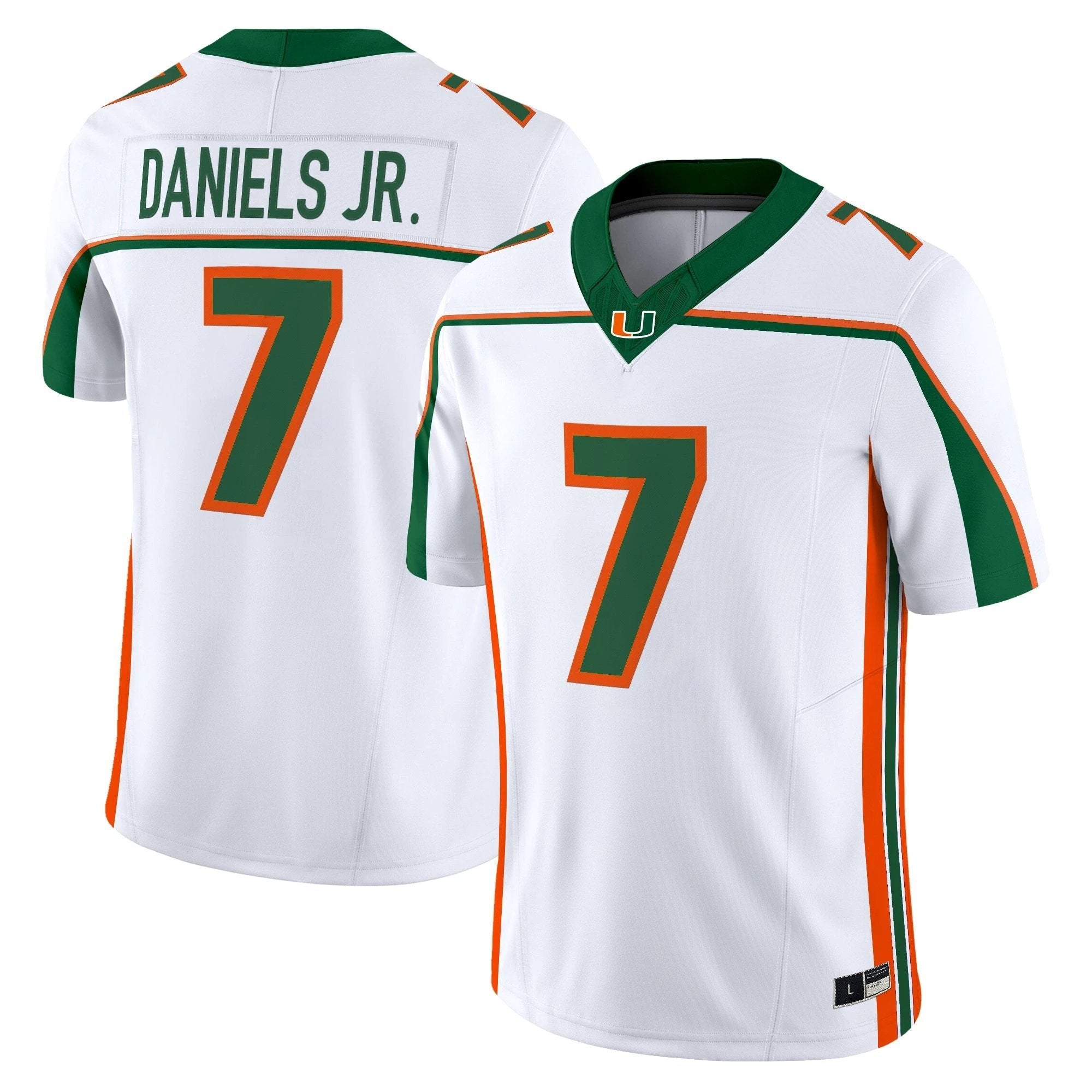 Miami Hurricanes Throwback Vapor Limited Jersey - All Stitched by bustlight