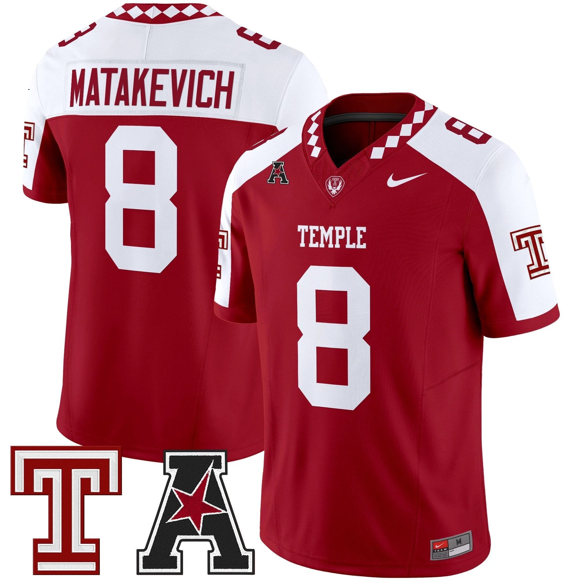 Men's Temple Owls 2025 Vapor Limited Jersey - All Stitched by bustlight