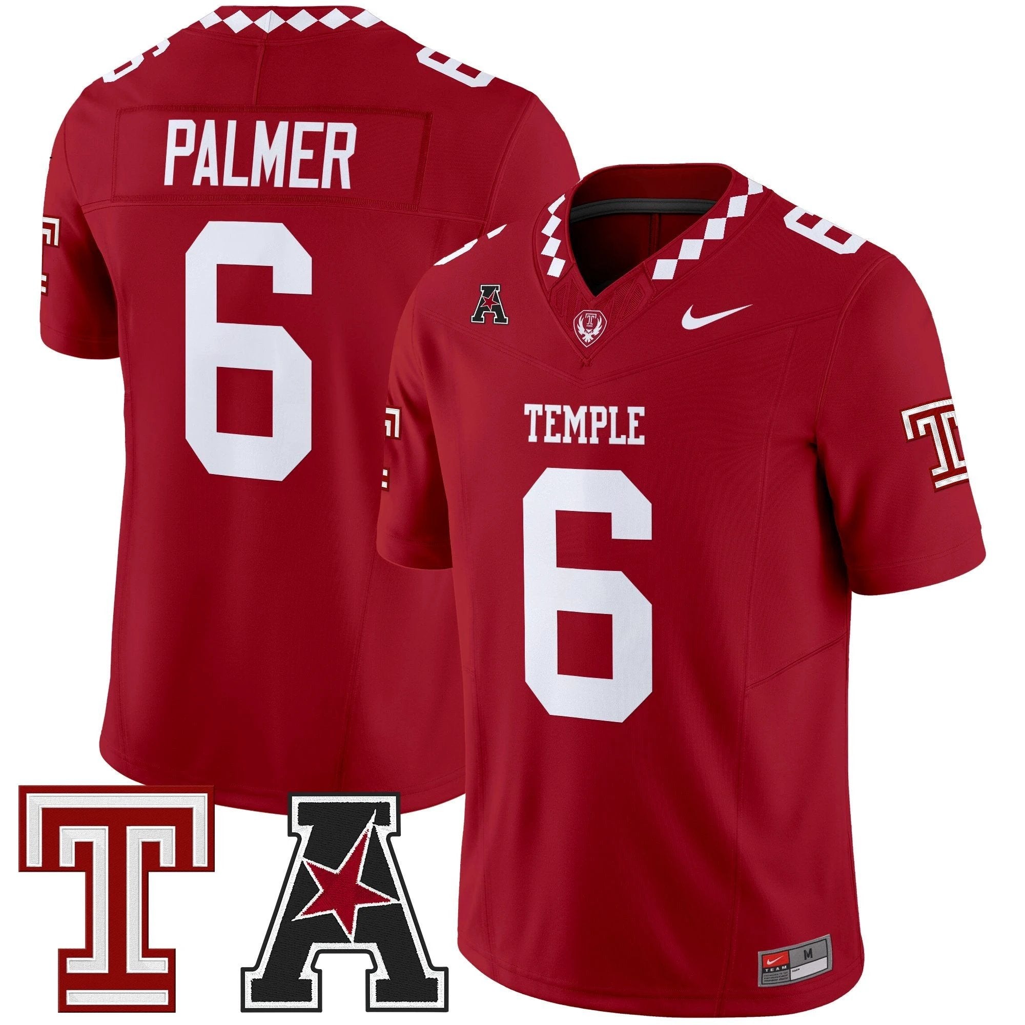 Men's Temple Owls 2025 Vapor Limited Jersey - All Stitched by bustlight