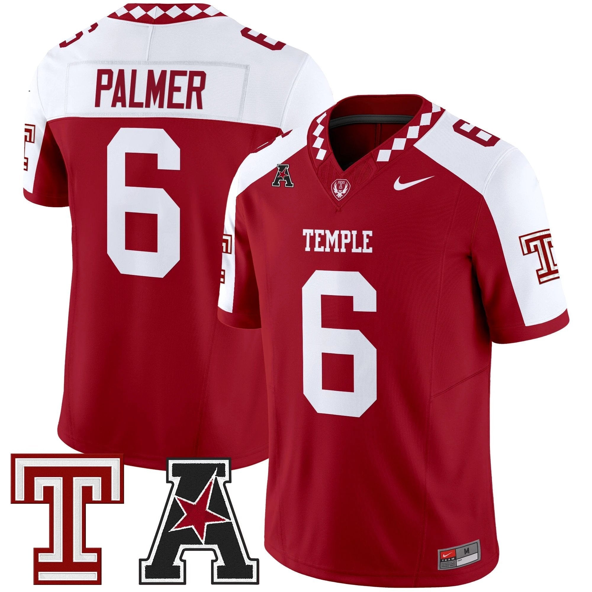 Men's Temple Owls 2025 Vapor Limited Jersey - All Stitched by bustlight