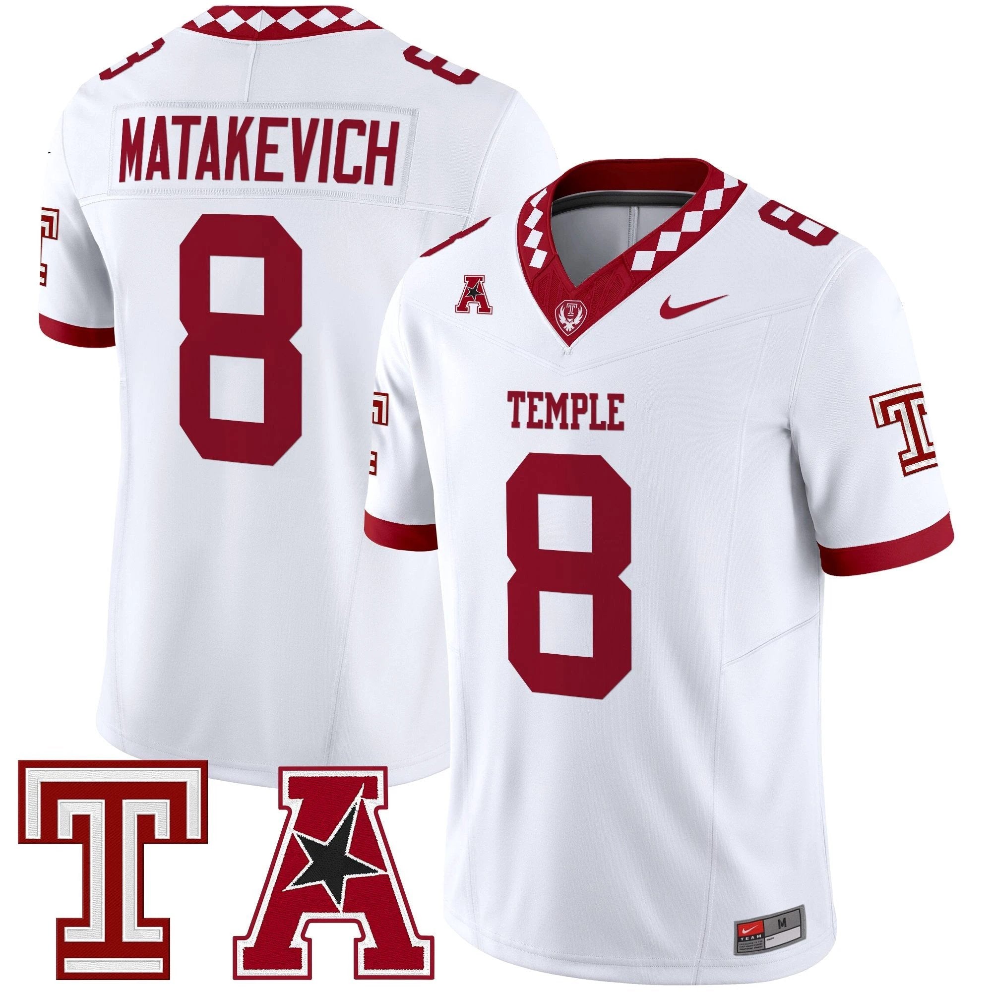 Men's Temple Owls 2025 Vapor Limited Jersey - All Stitched by bustlight