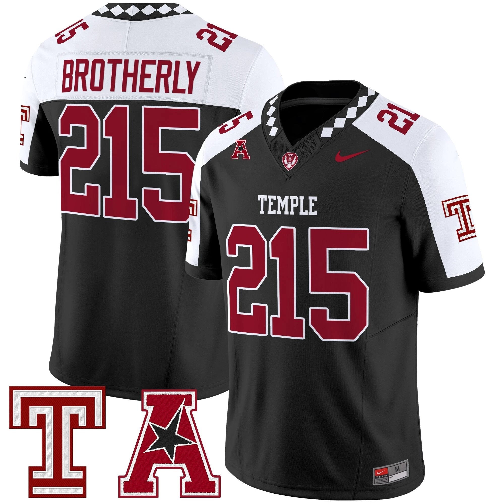 Men's Temple Owls 2025 Vapor Limited Jersey - All Stitched by bustlight