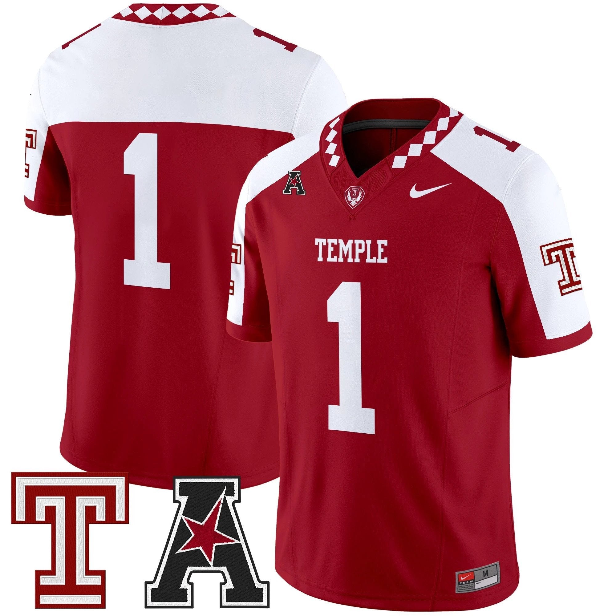Men's Temple Owls 2025 Vapor Limited Jersey - All Stitched by bustlight