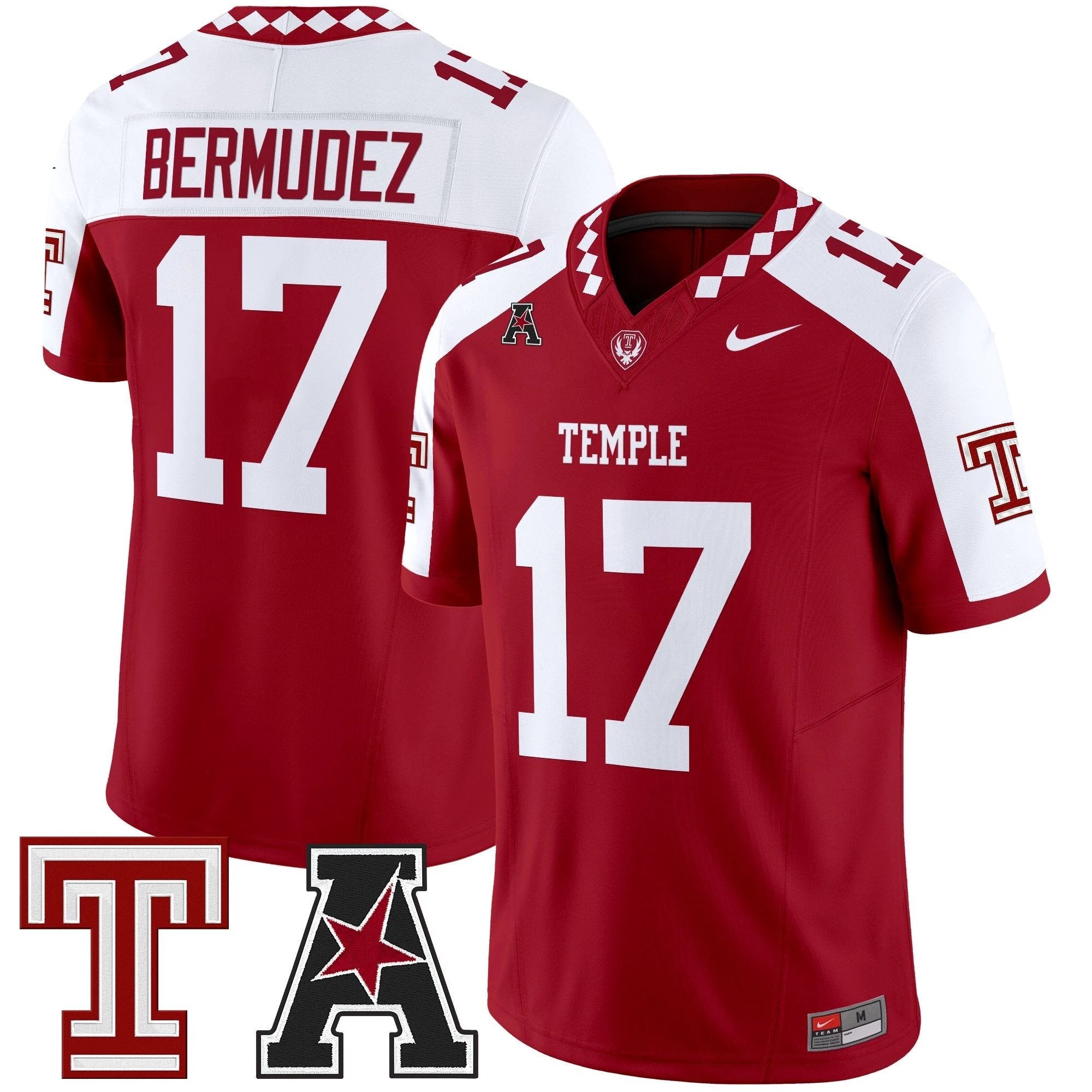 Men's Temple Owls 2025 Vapor Limited Jersey - All Stitched by bustlight