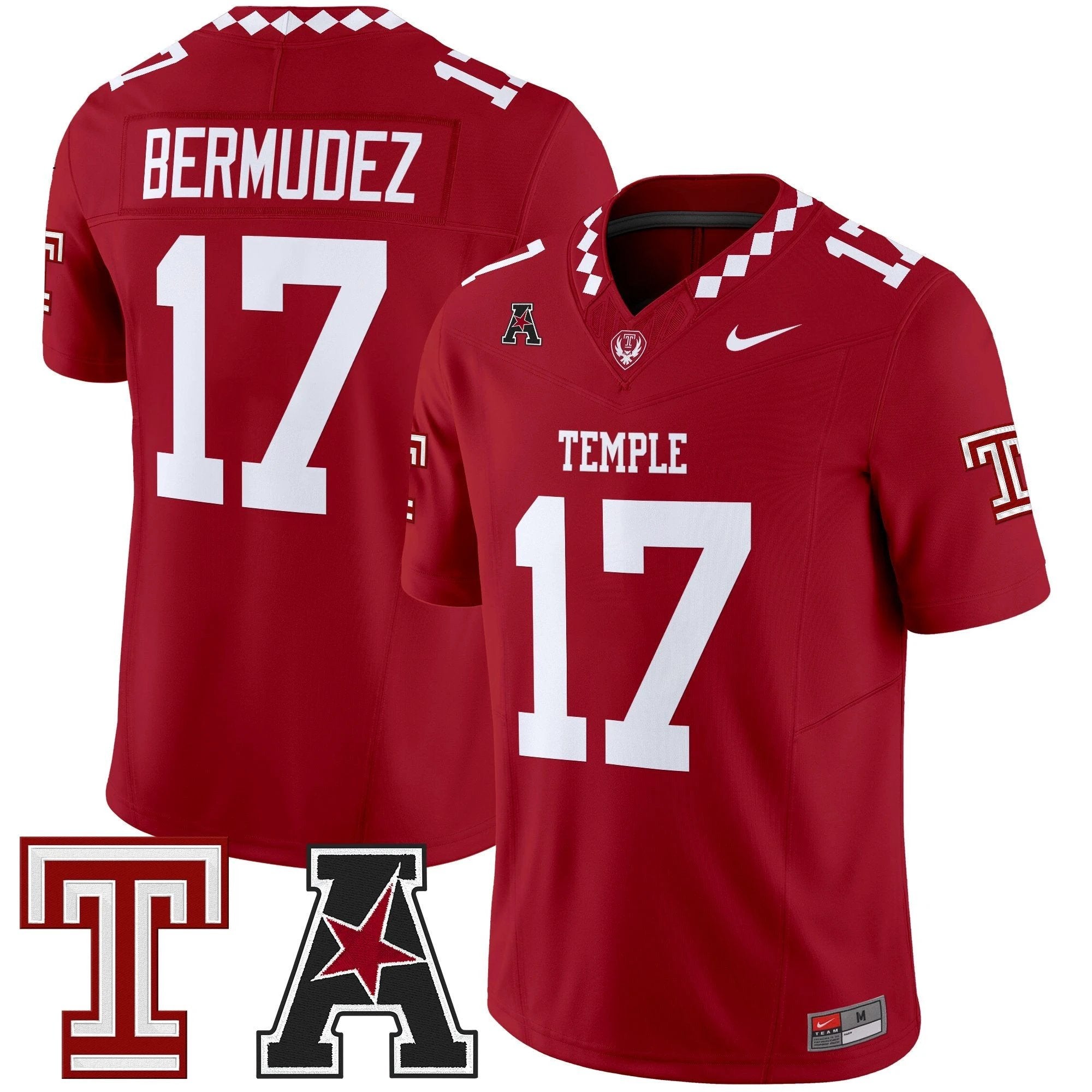 Men's Temple Owls 2025 Vapor Limited Jersey - All Stitched by bustlight