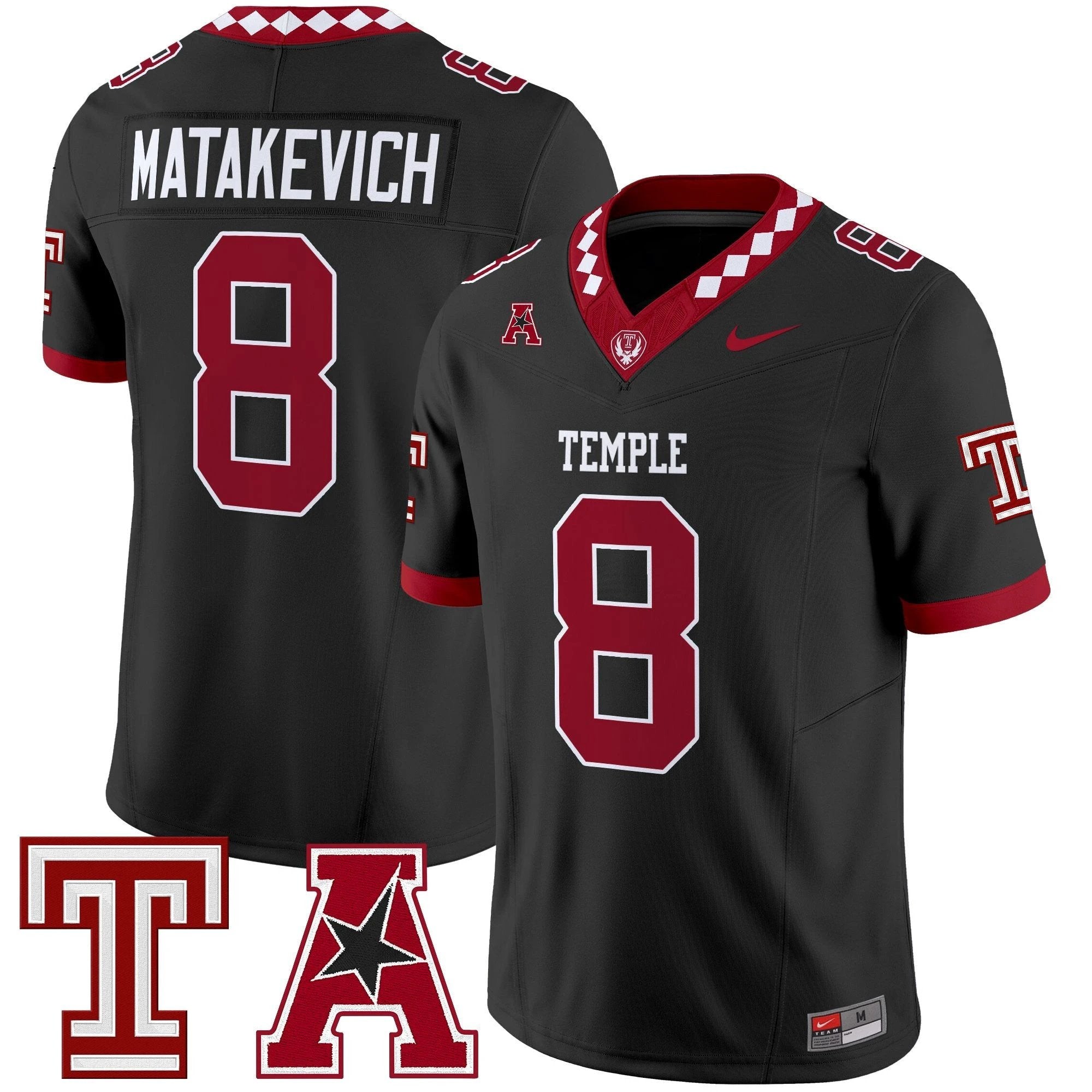 Men's Temple Owls 2025 Vapor Limited Jersey - All Stitched by bustlight