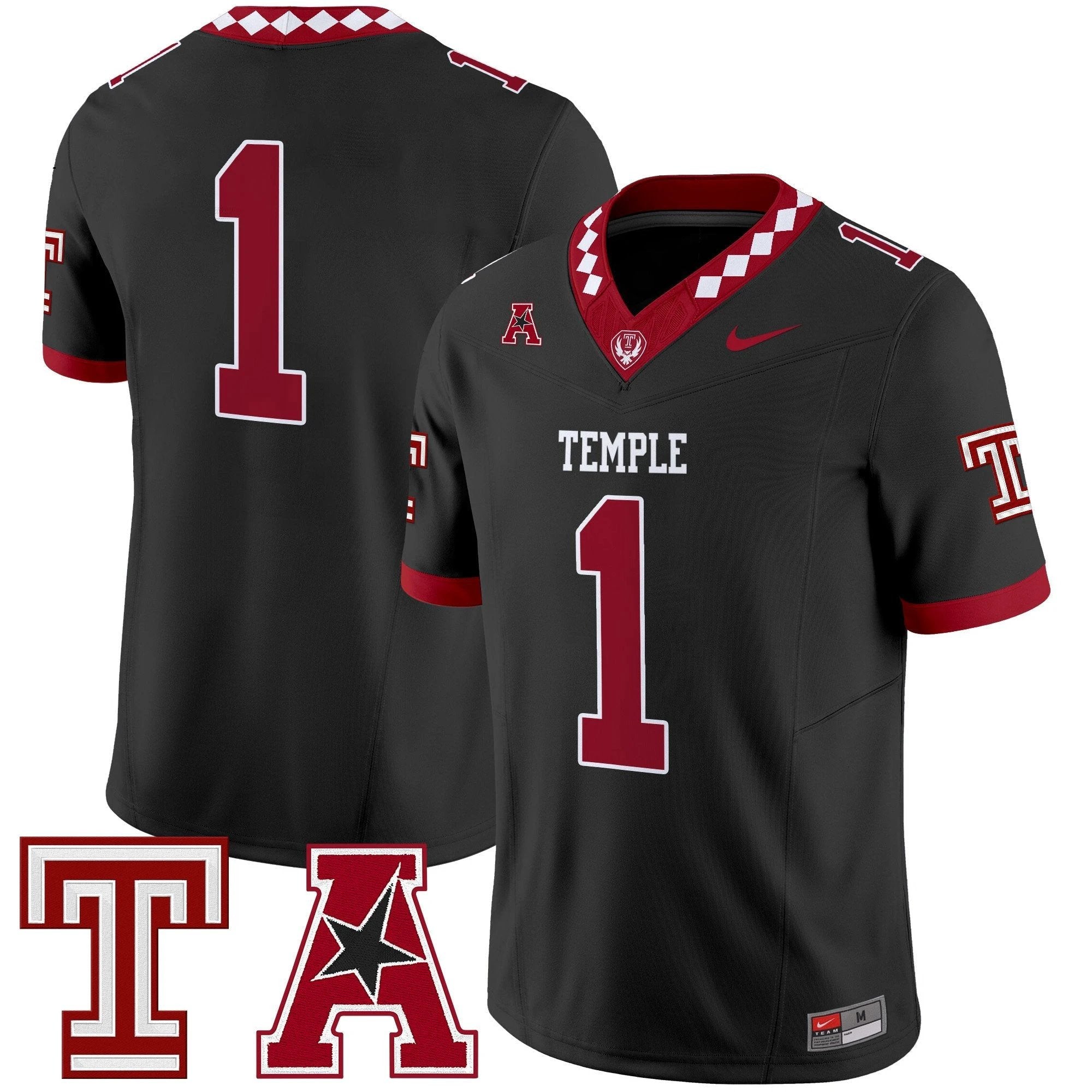 Men's Temple Owls 2025 Vapor Limited Jersey - All Stitched by bustlight