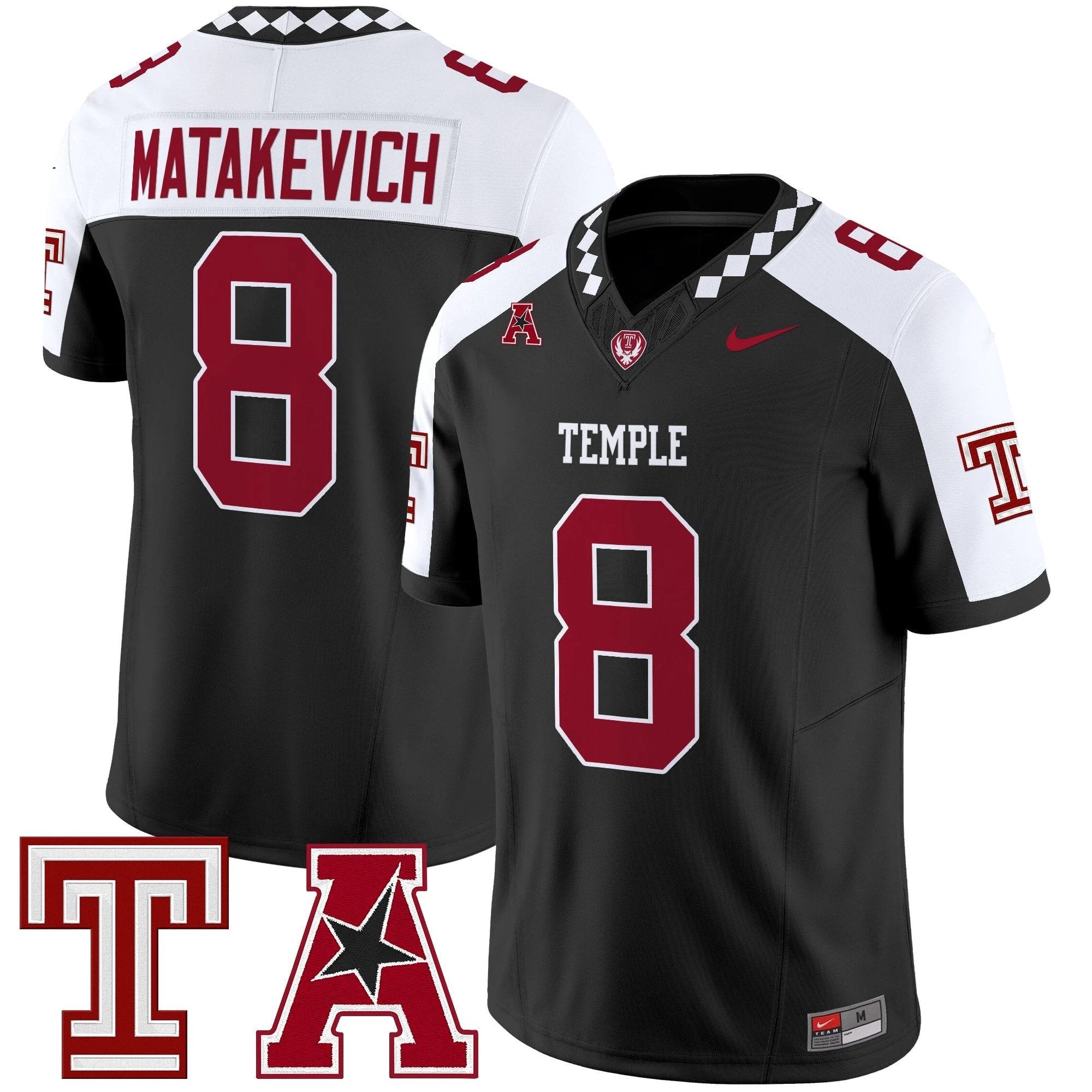 Men's Temple Owls 2025 Vapor Limited Jersey - All Stitched by bustlight