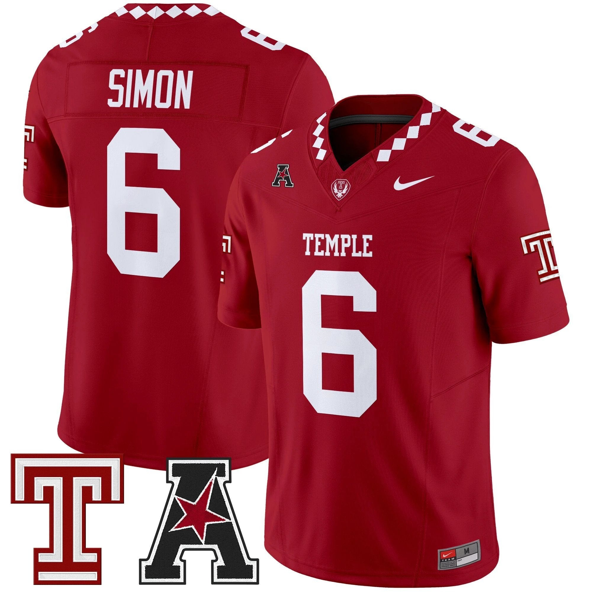 Men's Temple Owls 2025 Vapor Limited Jersey - All Stitched by bustlight