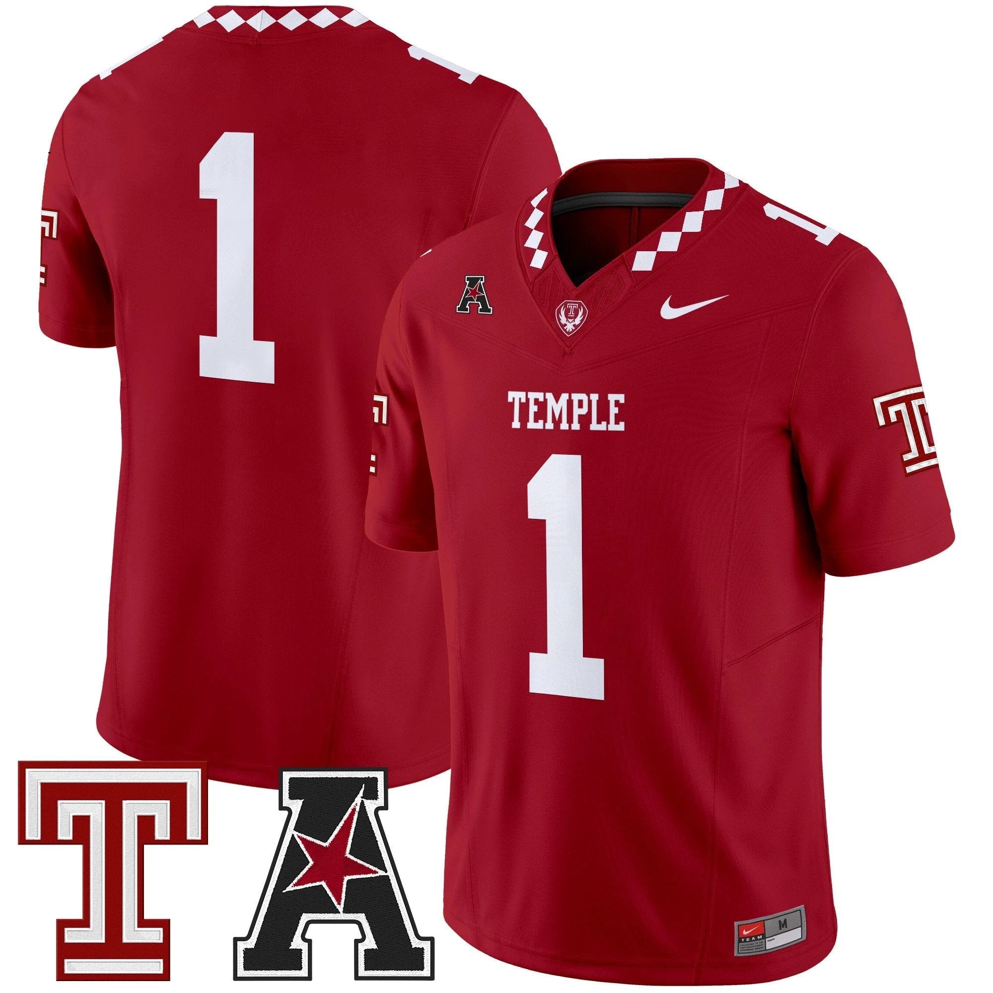 Men's Temple Owls 2025 Vapor Limited Jersey - All Stitched by bustlight