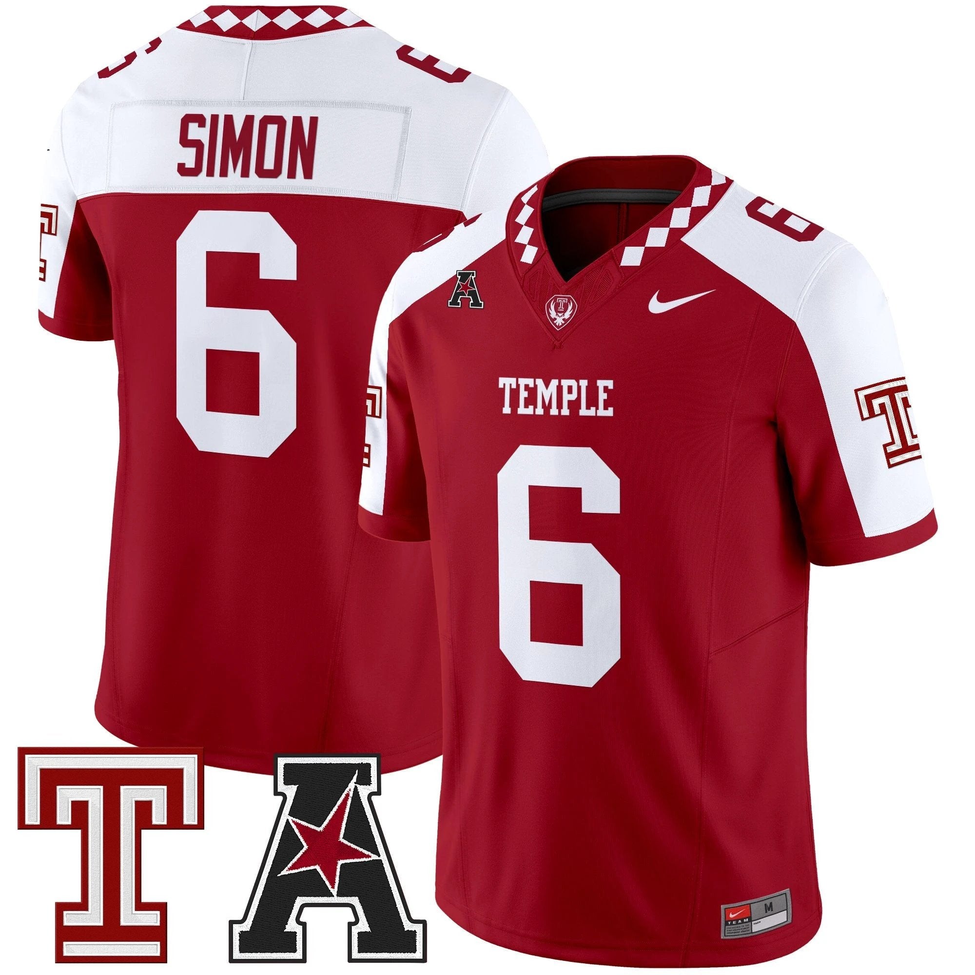 Men's Temple Owls 2025 Vapor Limited Jersey - All Stitched by bustlight