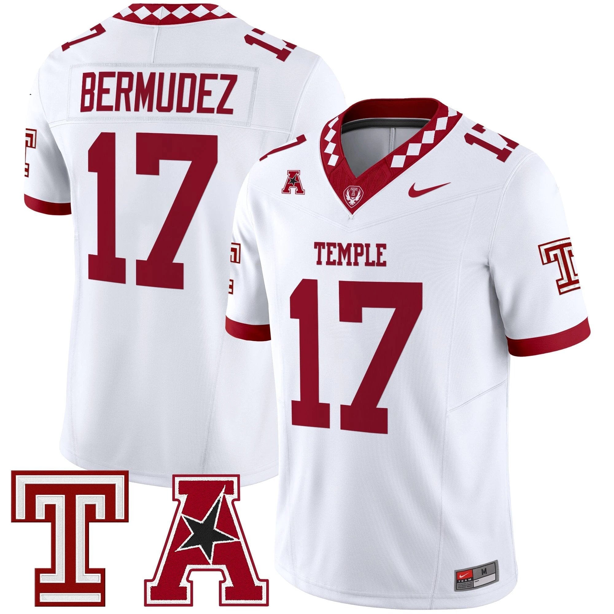 Men's Temple Owls 2025 Vapor Limited Jersey - All Stitched by bustlight