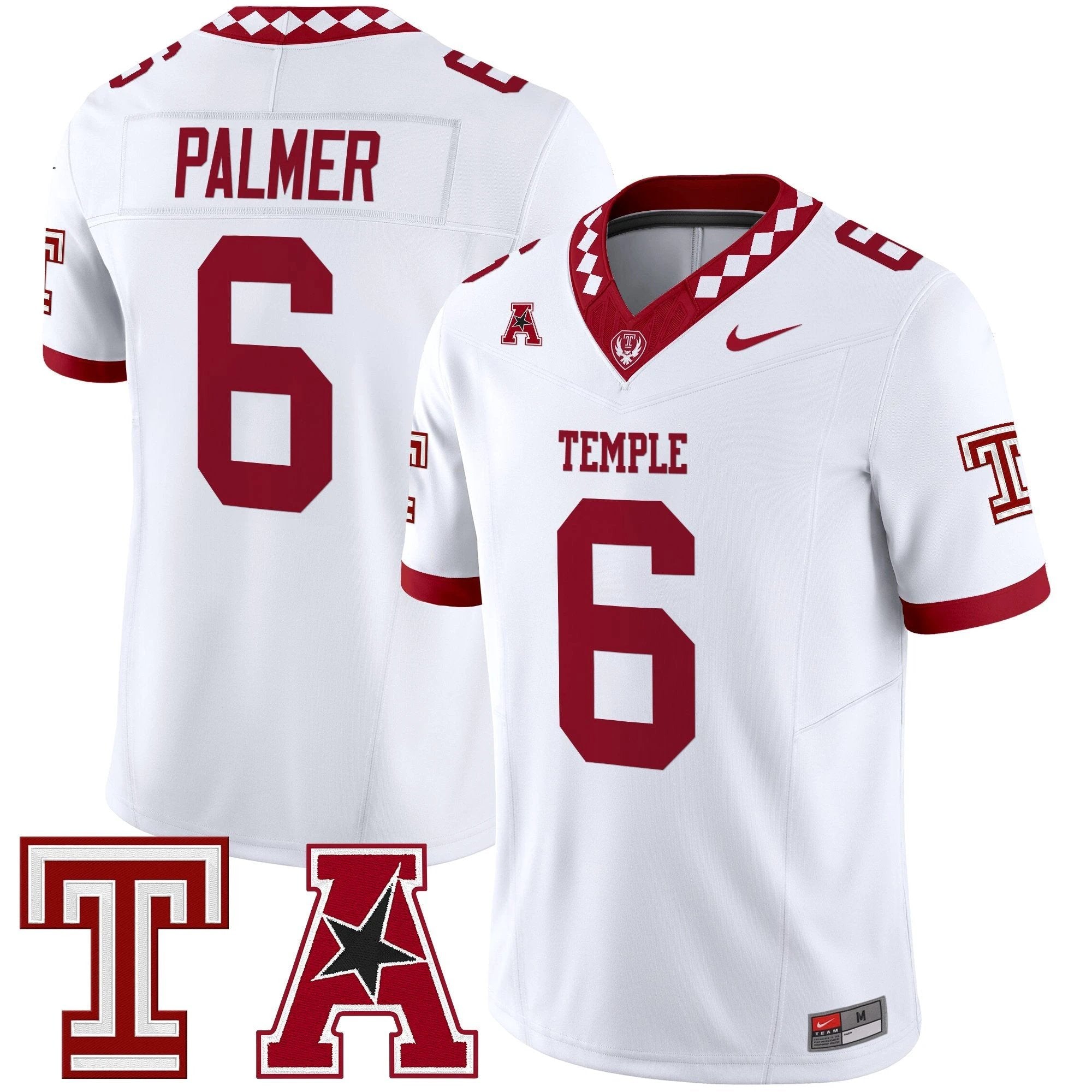 Men's Temple Owls 2025 Vapor Limited Jersey - All Stitched by bustlight
