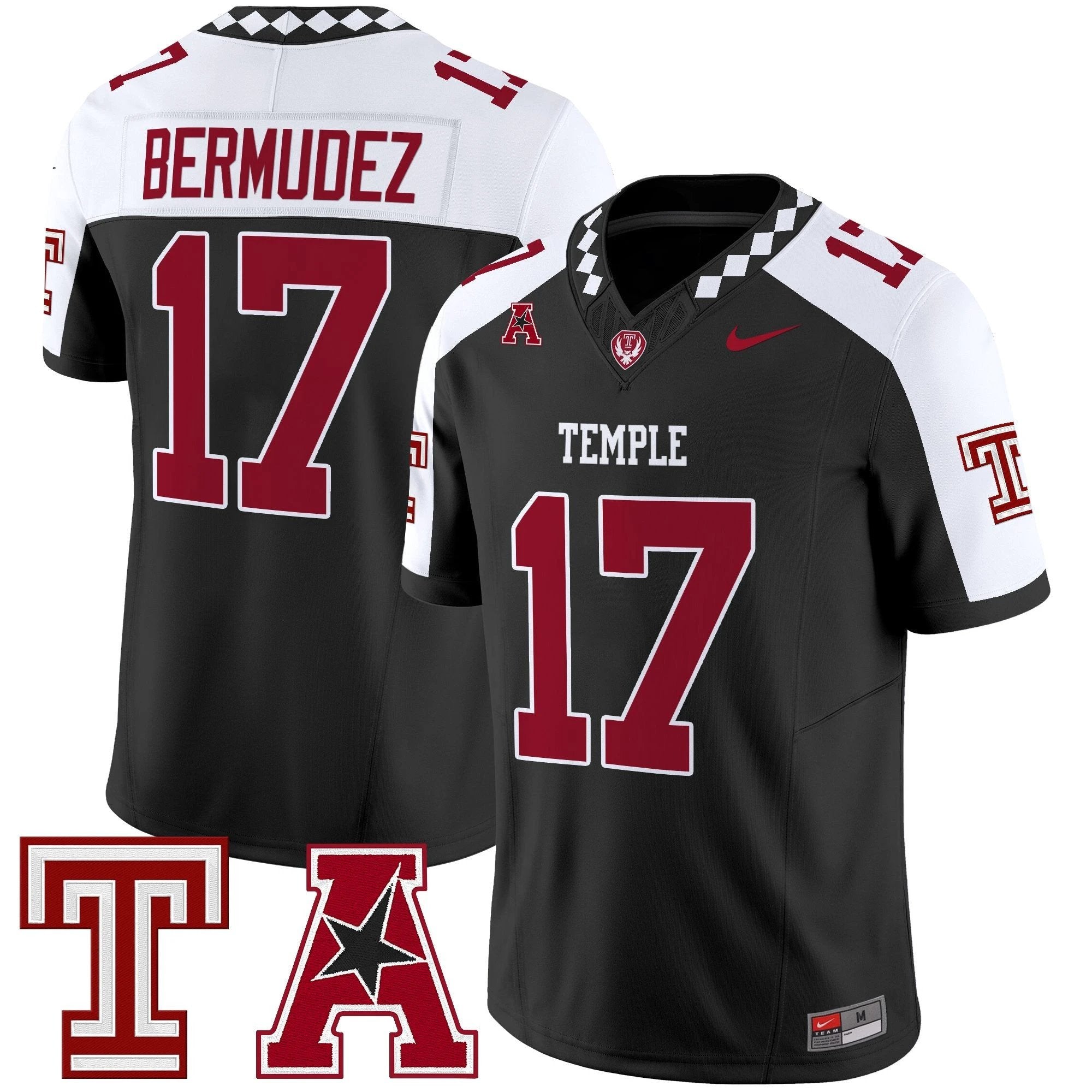 Men's Temple Owls 2025 Vapor Limited Jersey - All Stitched by bustlight