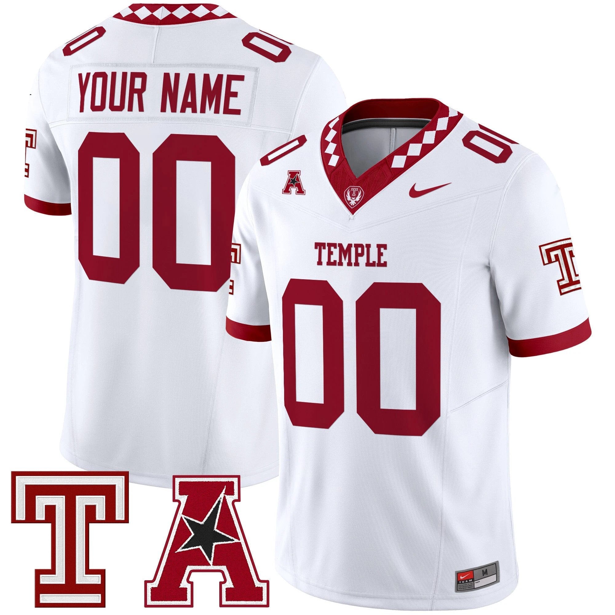 Temple Owls 2025 Vapor Limited Custom Jersey - All Stitched by bustlight