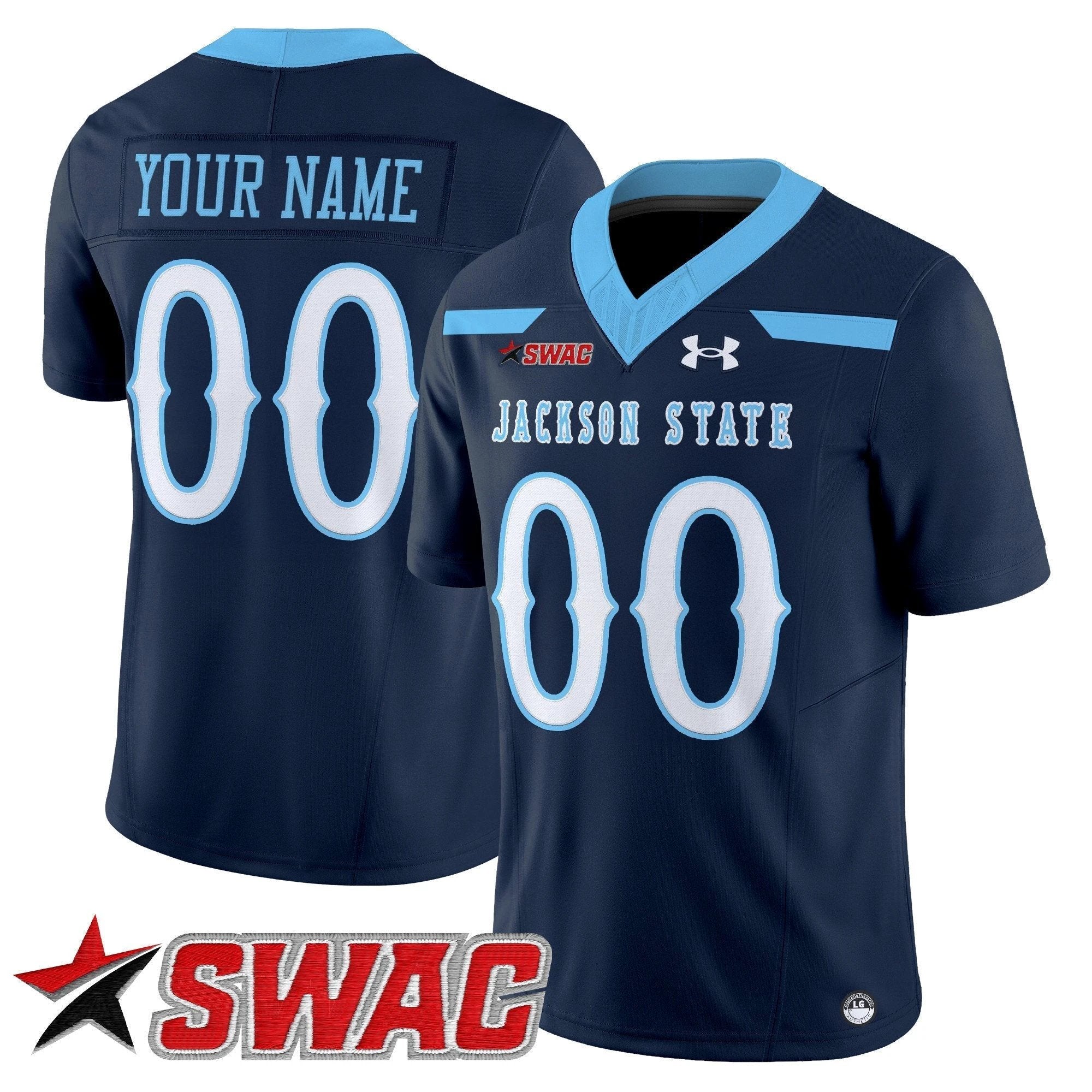 Jackson State Tigers 2025 Vapor Limited Custom Jersey V2 - All Stitched by Jackson State Tigers