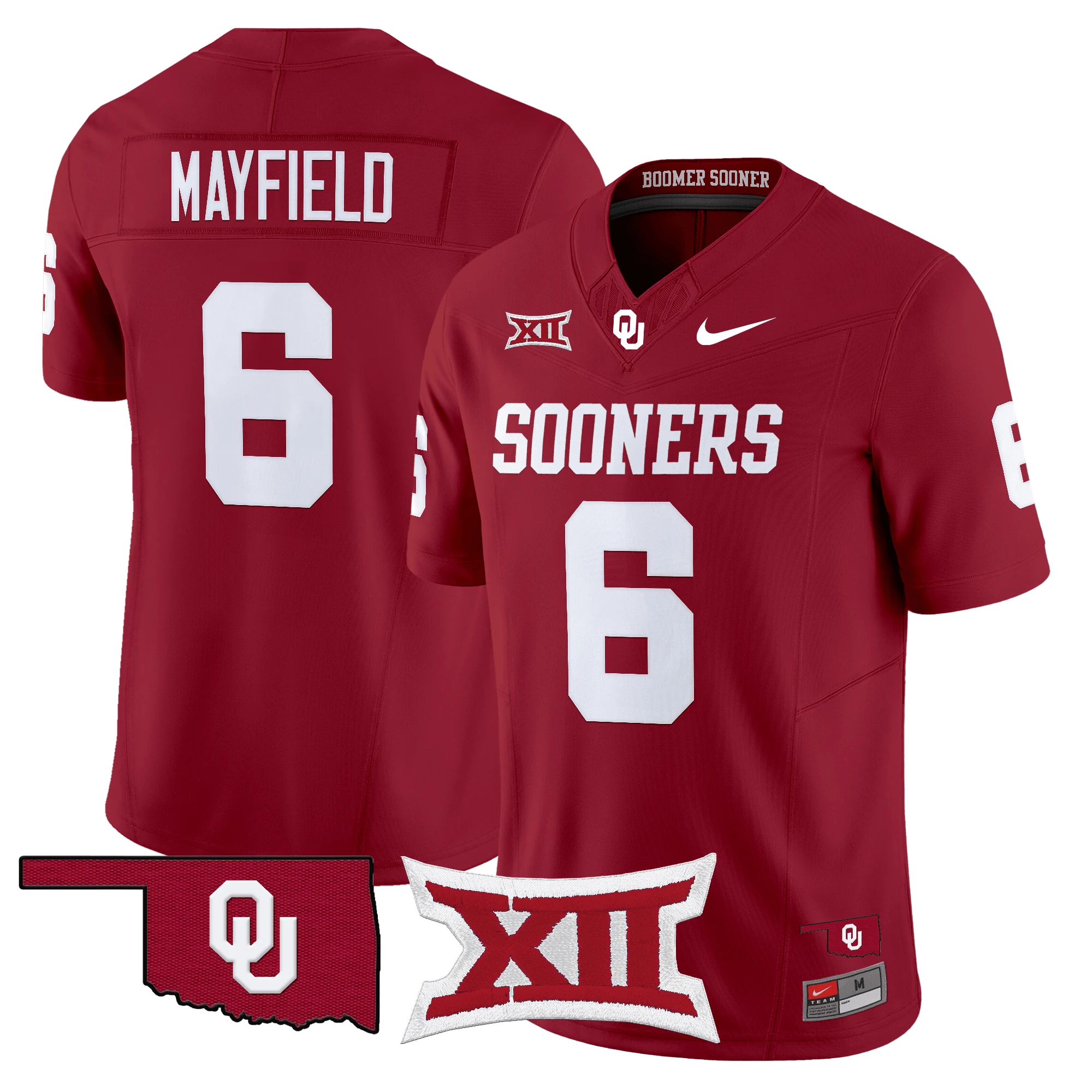 #6 Baker Mayfield Oklahoma Sooners Vapor Limited Jersey - All Stitched by Oklahoma Sooners