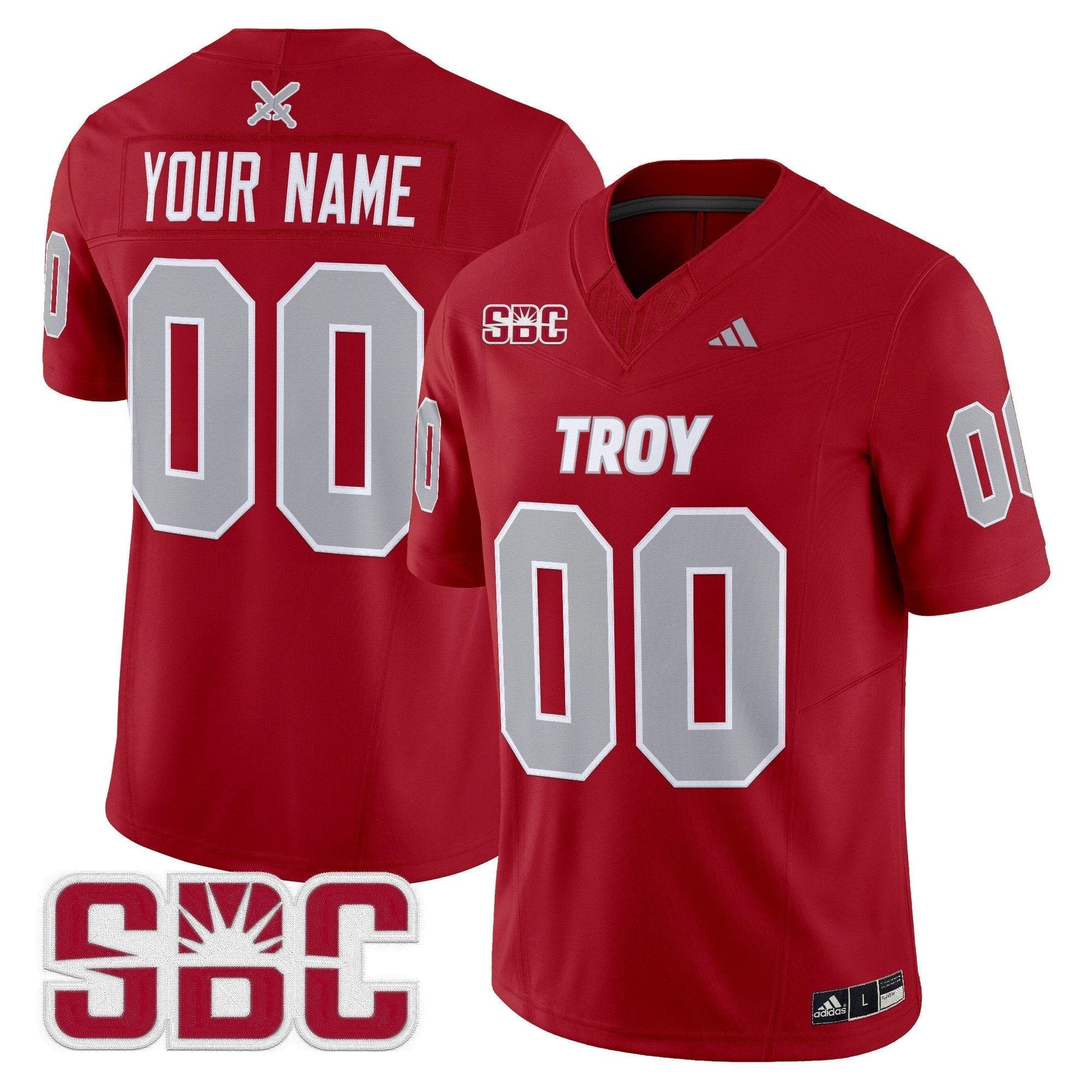 Troy Trojans 2025 Vapor Limited Custom Jersey - All Stitched by Troy Trojans