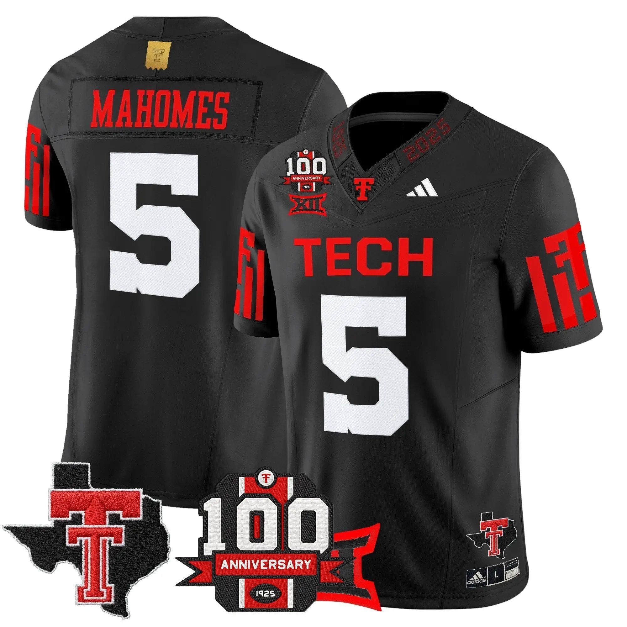 TTU 2025 Vapor Limited Jersey - 100th Anniversary & Texas Patch by Texas Tech Red Raiders