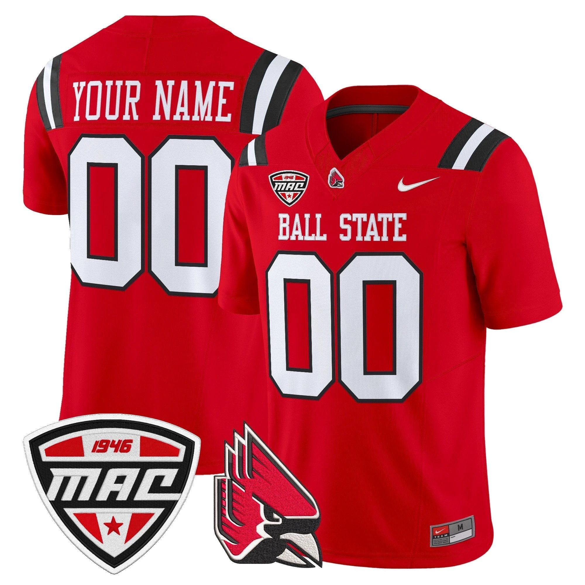 Ball State Cardinals 2025 Vapor Limited Custom Jersey - All Stitched by bustlight