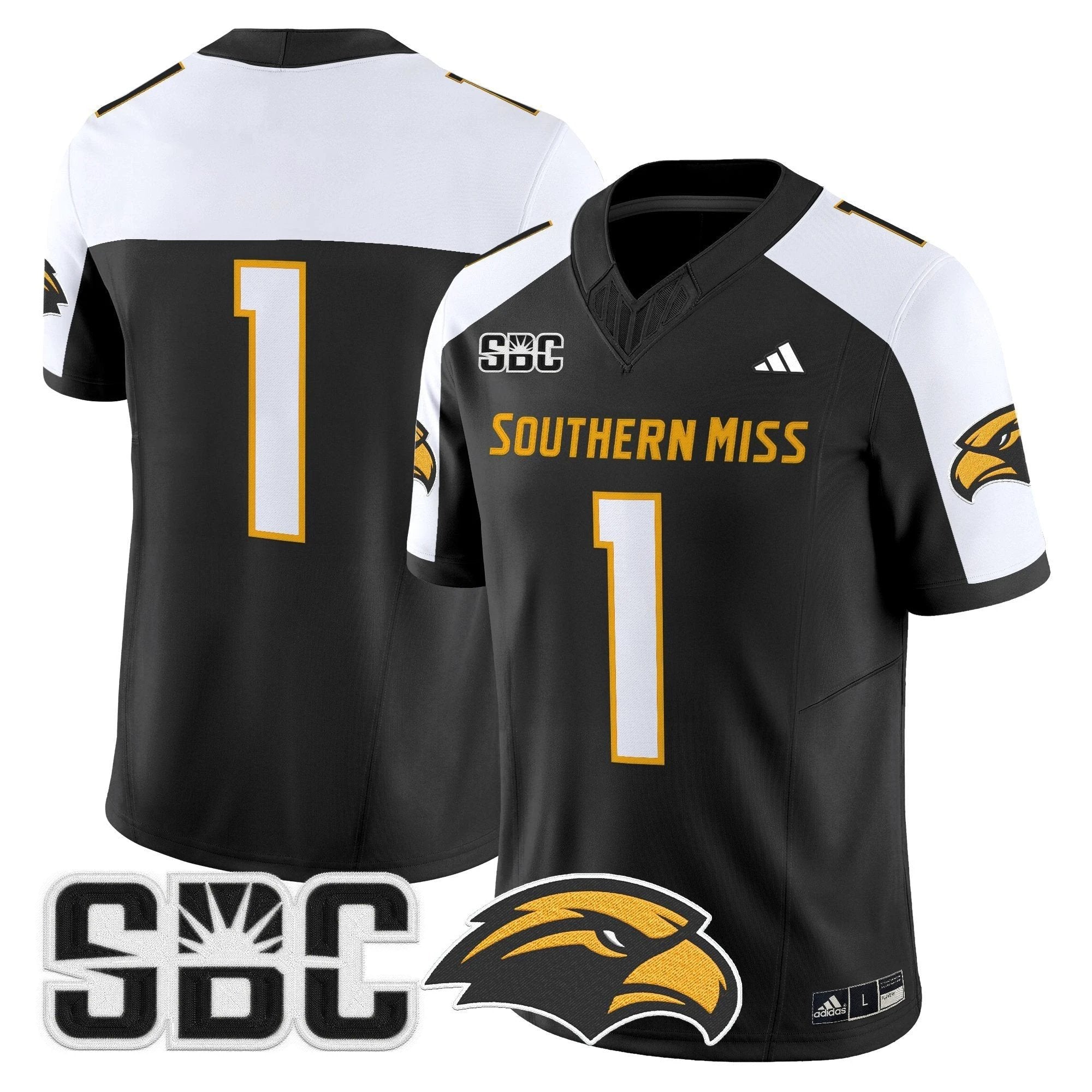 Men's Southern Miss Golden Eagles 2025 Vapor Limited Jersey - All Stitched by bustlight