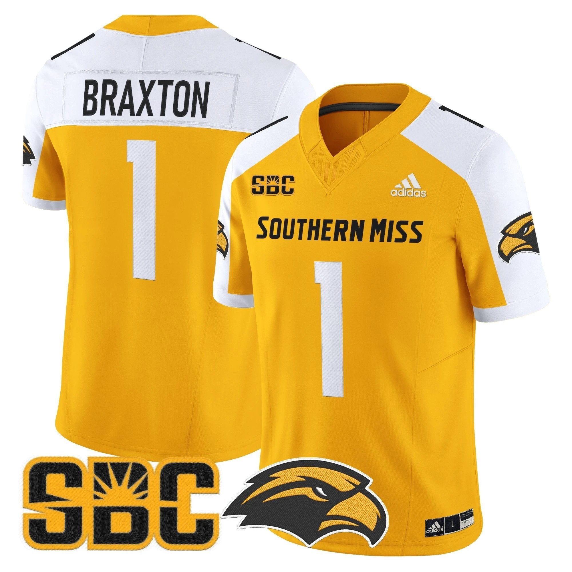 Men's Southern Miss Golden Eagles 2025 Vapor Limited Jersey - All Stitched by bustlight